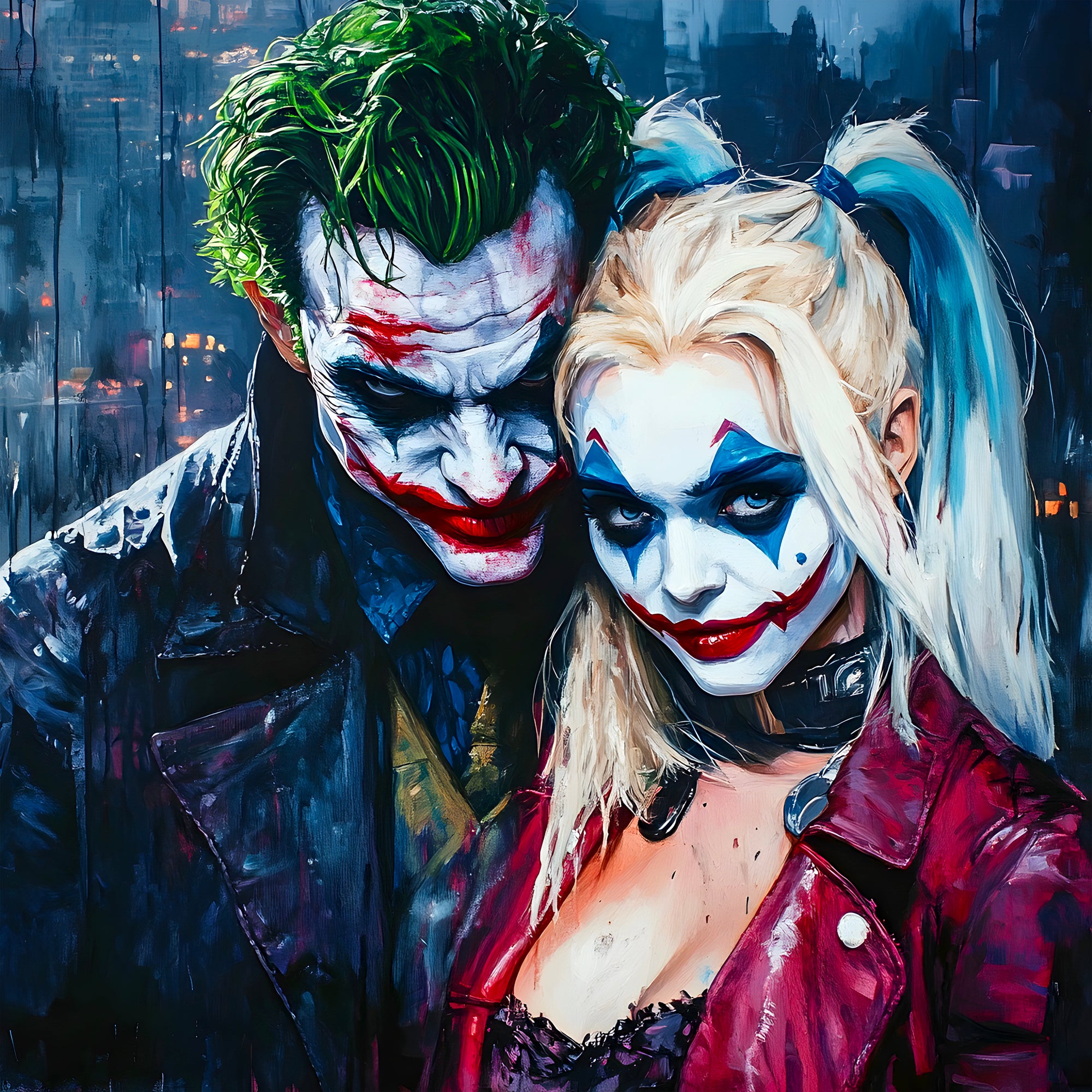 Tableau Harley Quinn Complices – Décoration Murale Moderne - Fabulartz.fr
