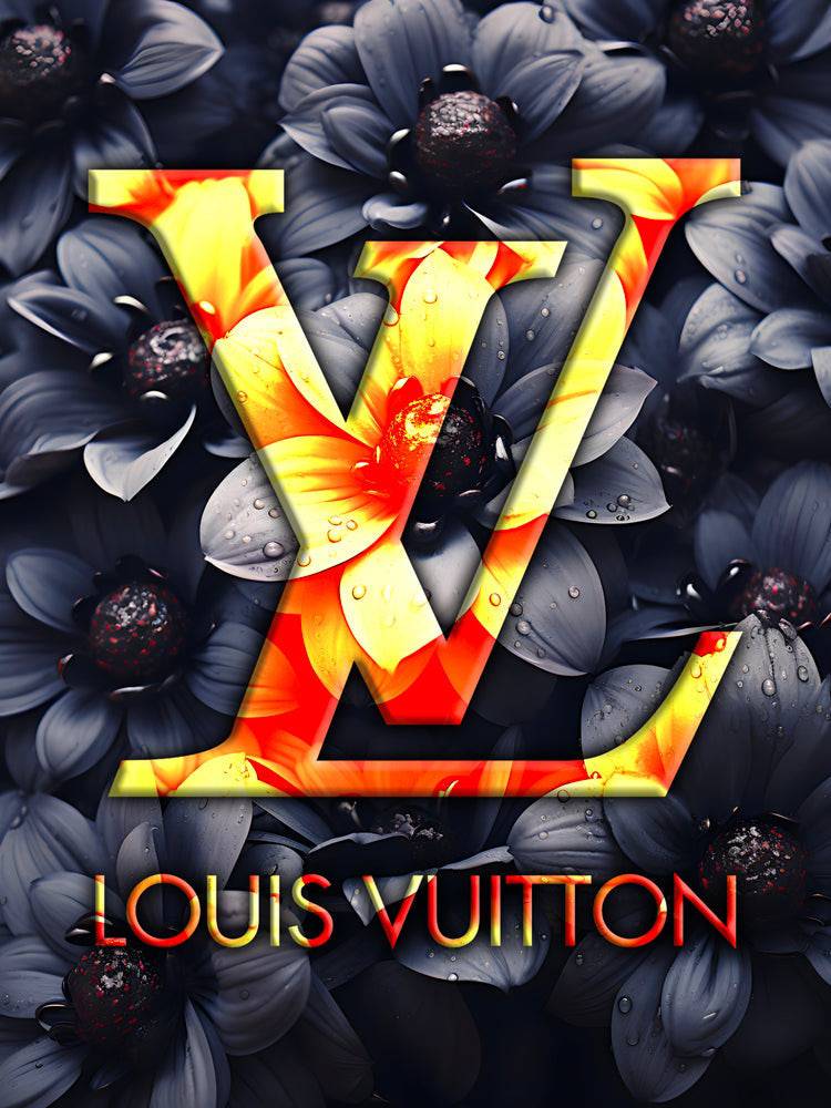 Floral Harmony - Tableau Luxe Louis Vuitton - Fabulartz.fr 