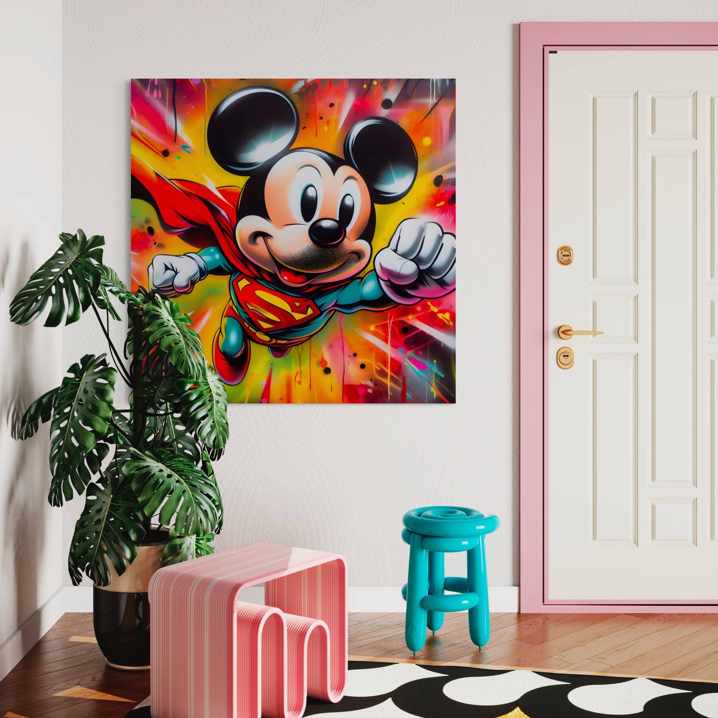 Flying Mouse - Tableau Pop Art Mickey Mouse - Fabulartz.fr 