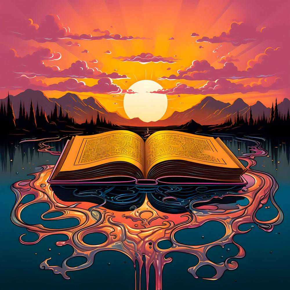 Fusion de la Nature et de la Sagesse - Tableau Islam - Fabulartz.fr