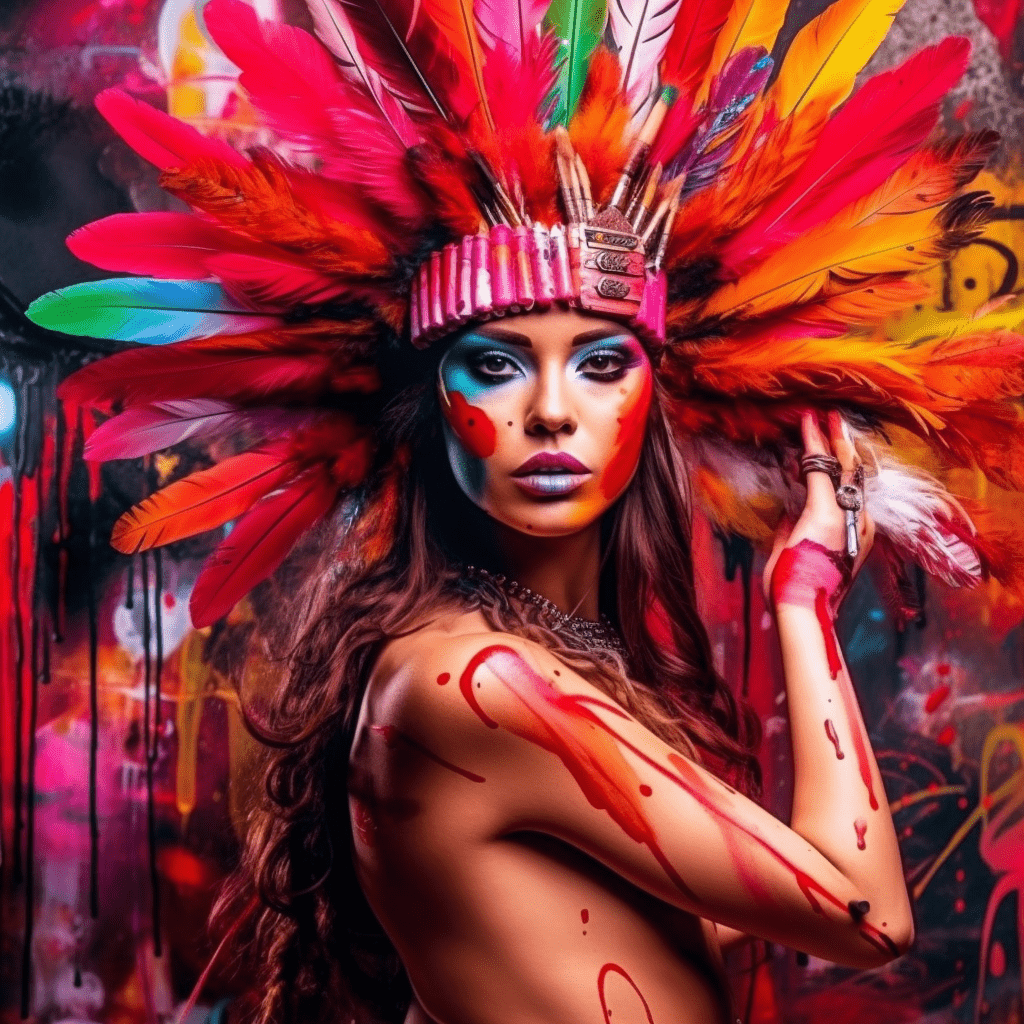 Glamorous indian | Tableau pop art - Fabulartz.fr