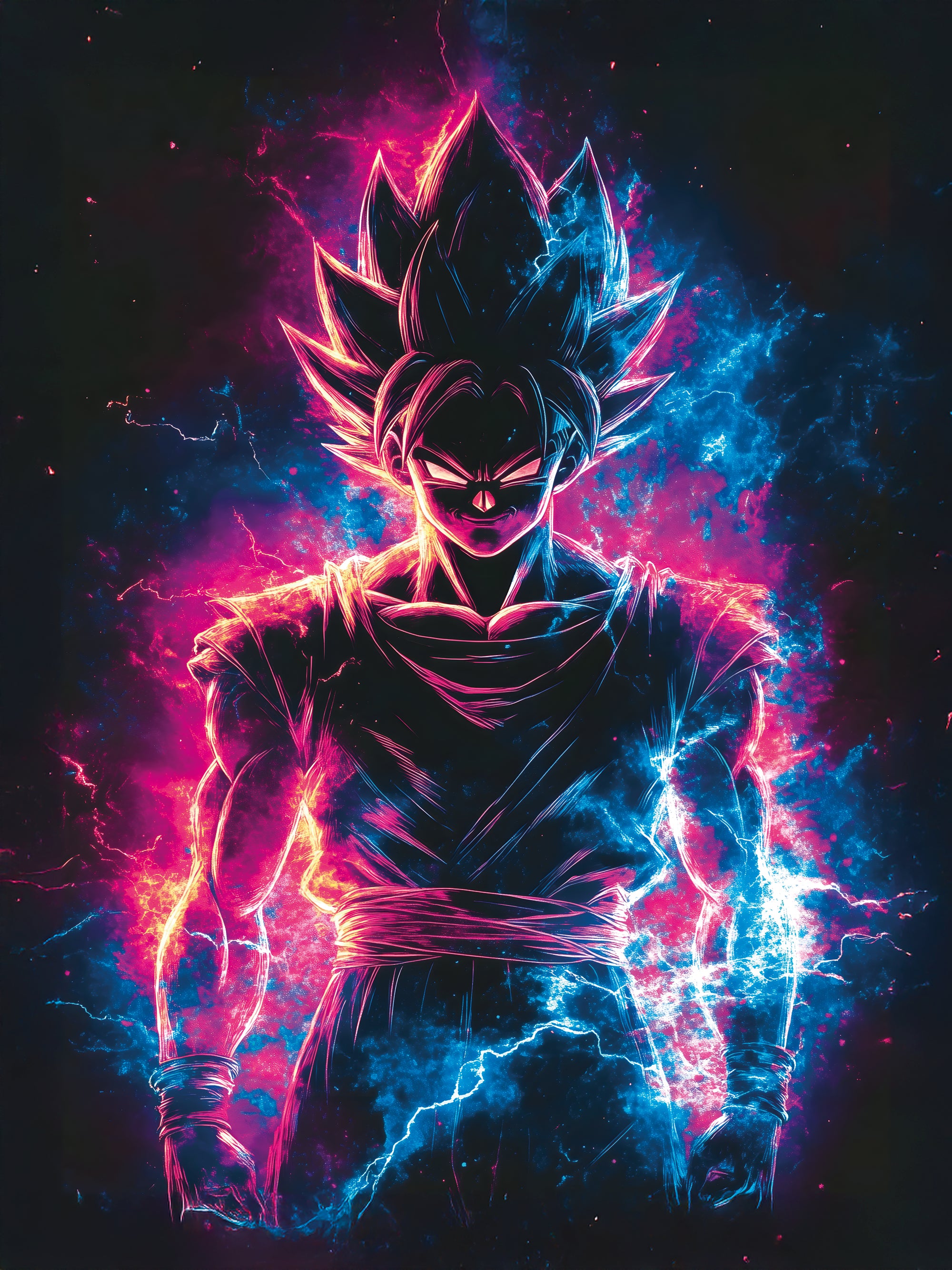 Tableau Dragon Ball Z Goku Super Saiyan - Déco Murale Moderne - Fabulartz.fr