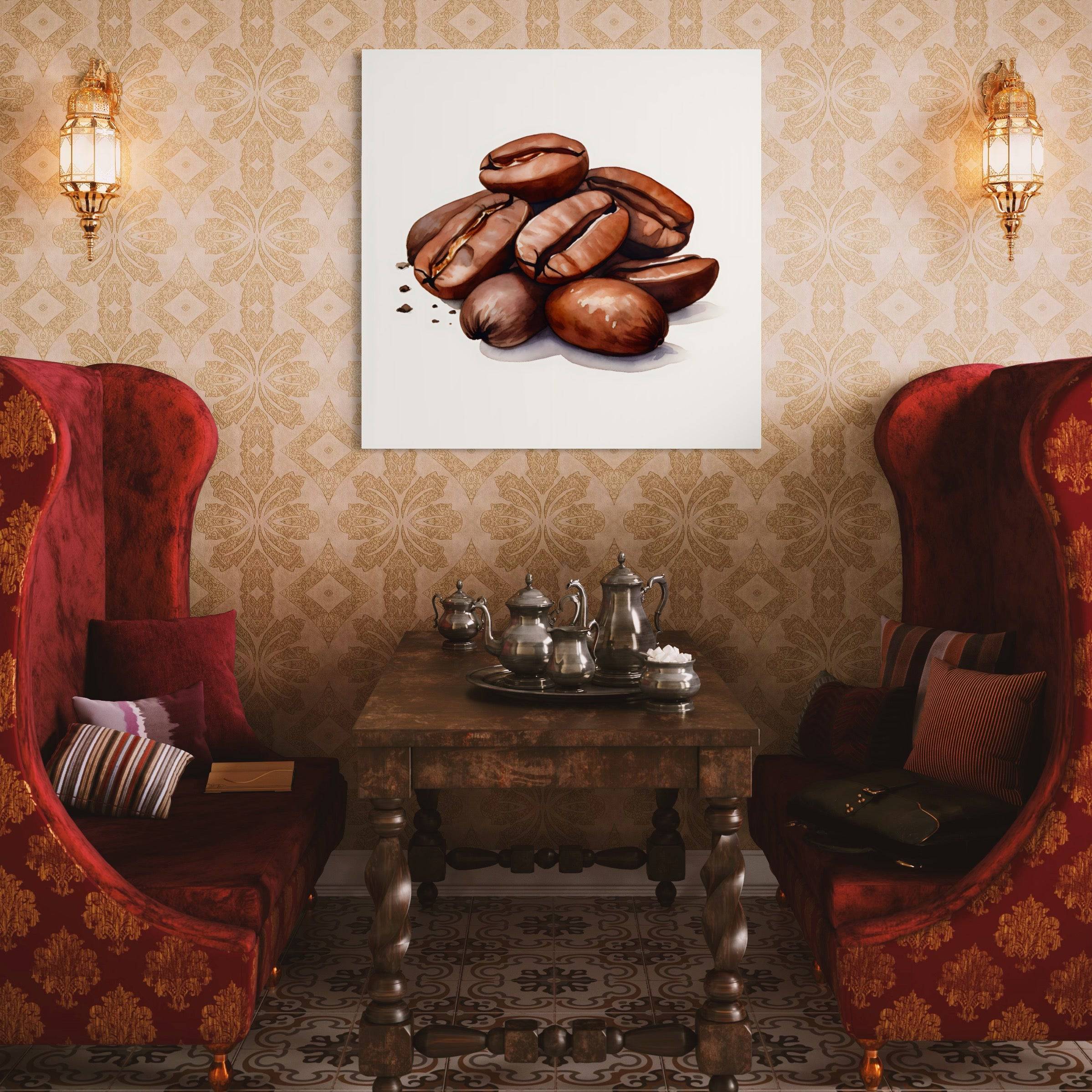 Grains de Café Tableau Cuisine - Art Mural Design - Fabulartz.fr 