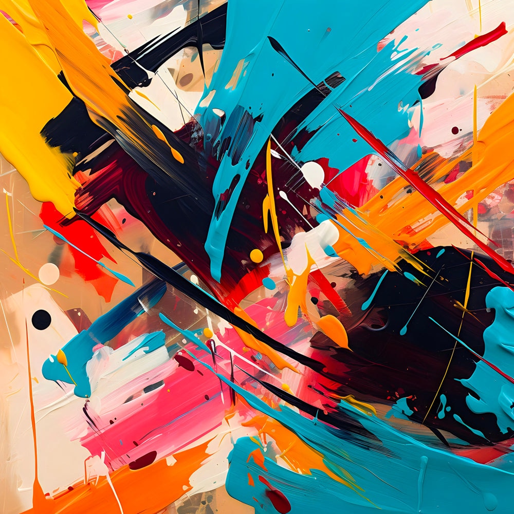 Harmonie de Couleurs - Tableau Abstrait - Fabulartz.fr