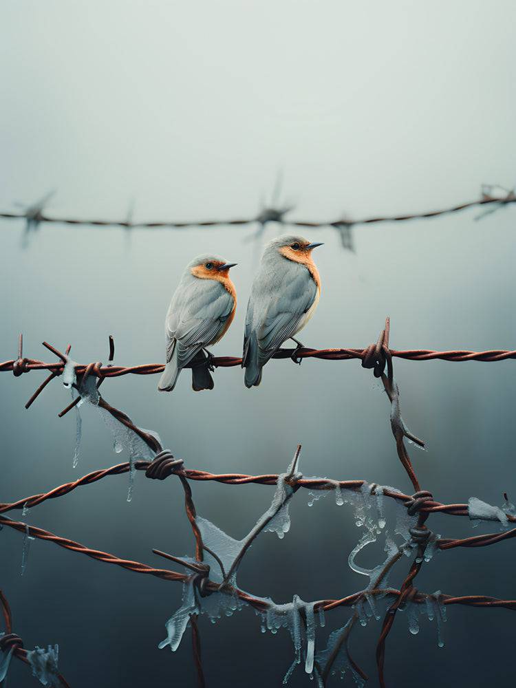 Harmony Amidst Contrasts - Tableau d'Oiseaux - Fabulartz.fr