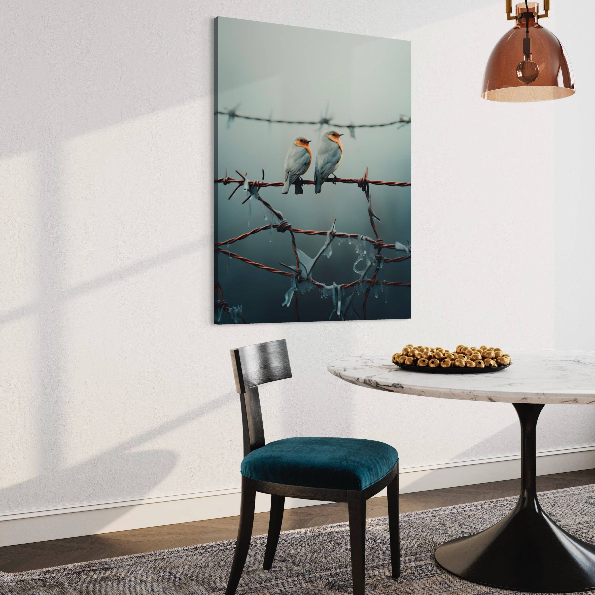 Harmony Amidst Contrasts - Tableau d'Oiseaux - Fabulartz.fr