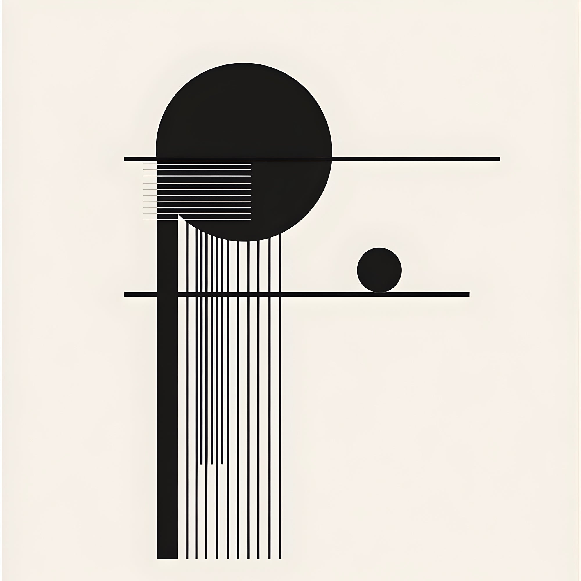 Tableau Abstrait - Harmonie Structurée