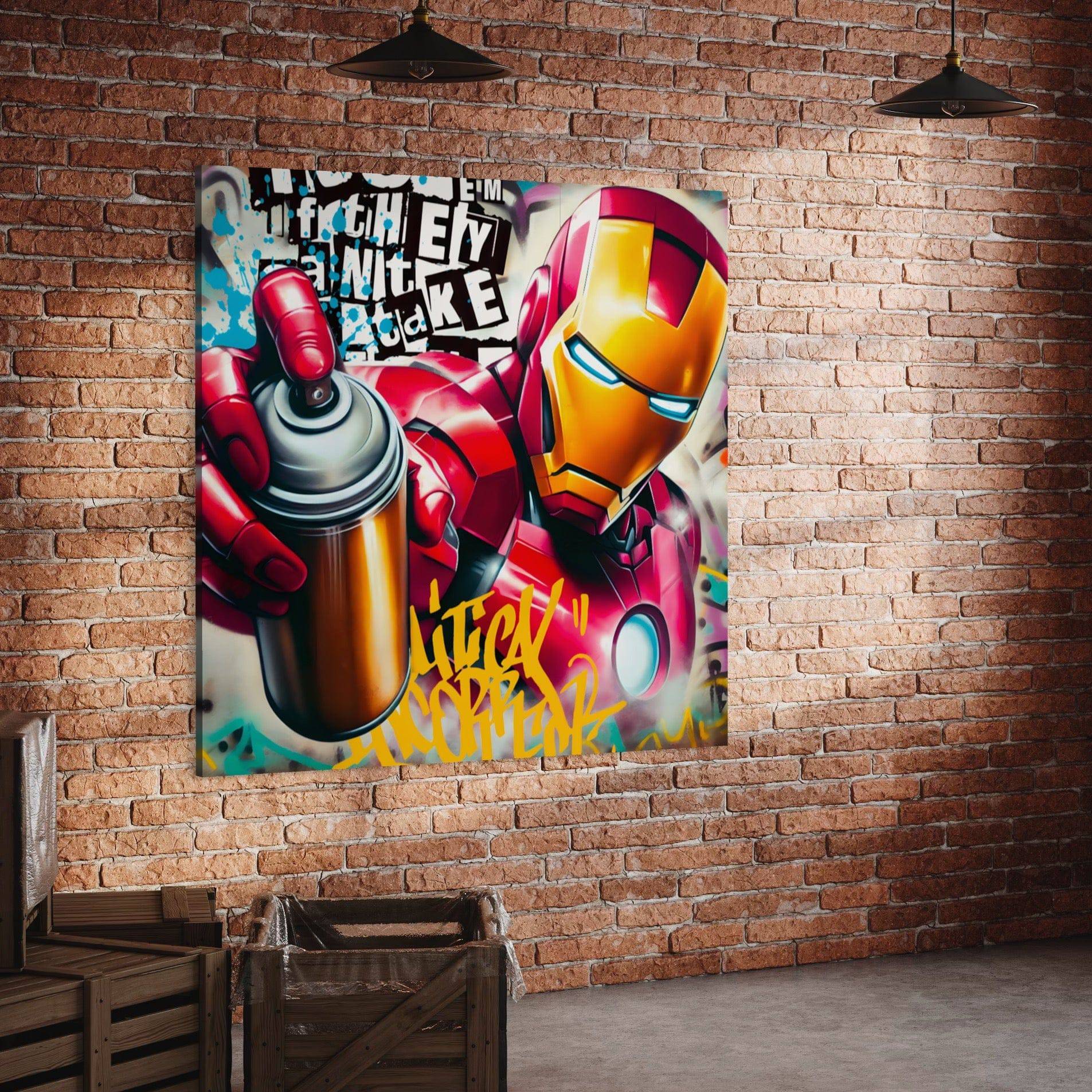Iron Man Graffiti - Tableau Pop Art - Fabulartz.fr 