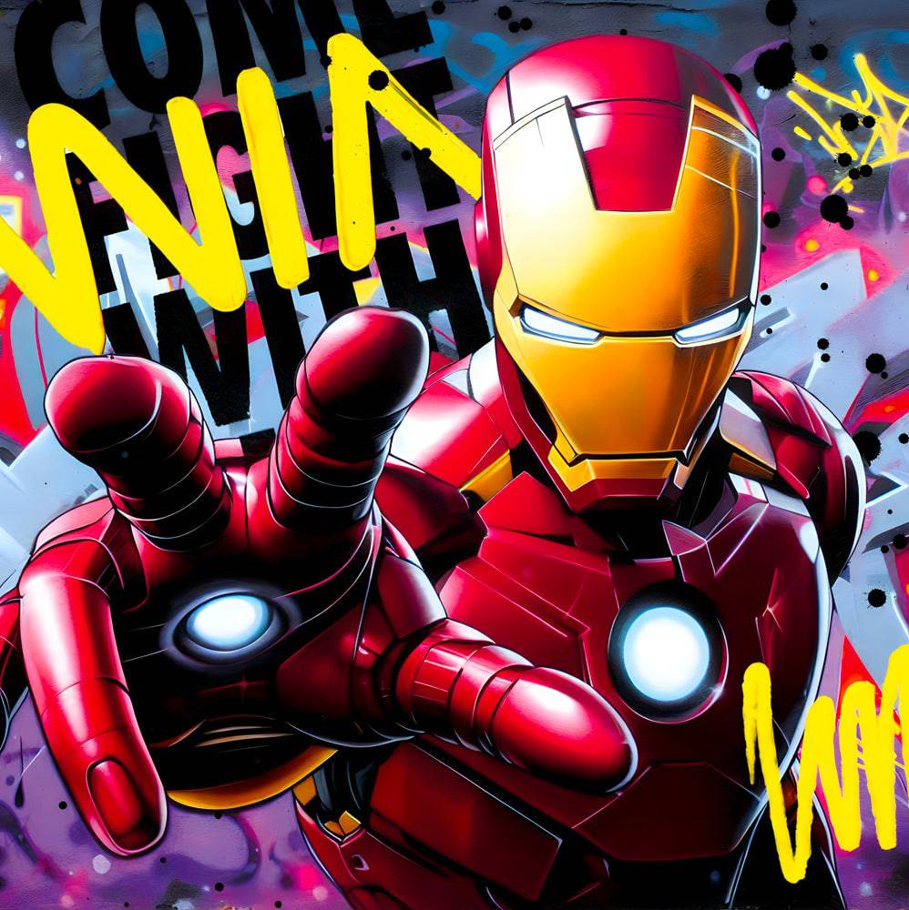 Iron Man - Tableau Pop Art - Fabulartz.fr 