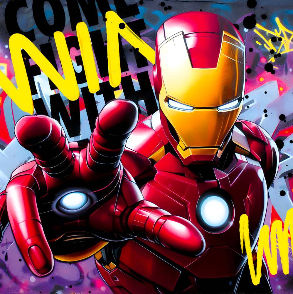 Iron Man - Tableau Pop Art - Fabulartz.fr