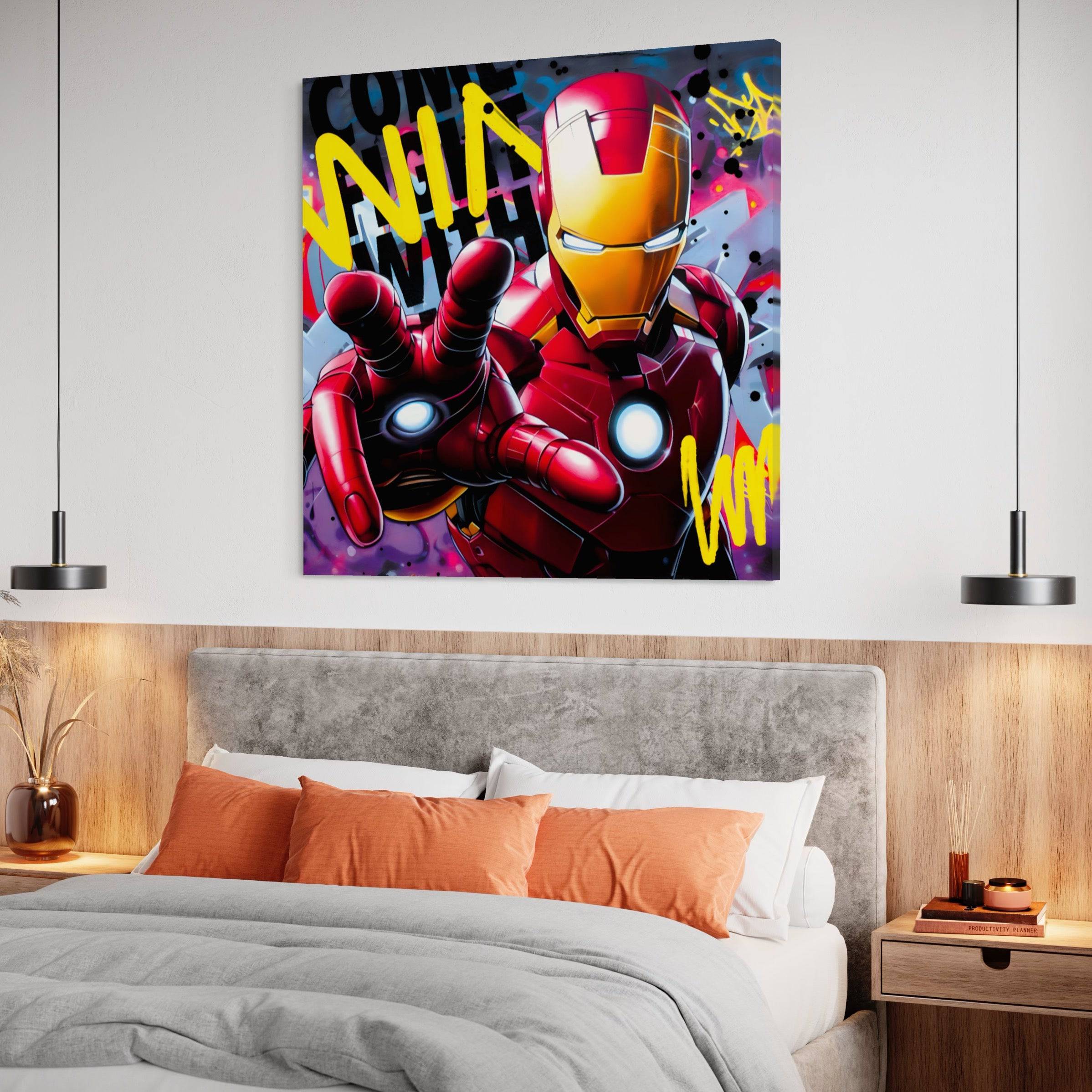 Iron Man - Tableau Pop Art - Fabulartz.fr 