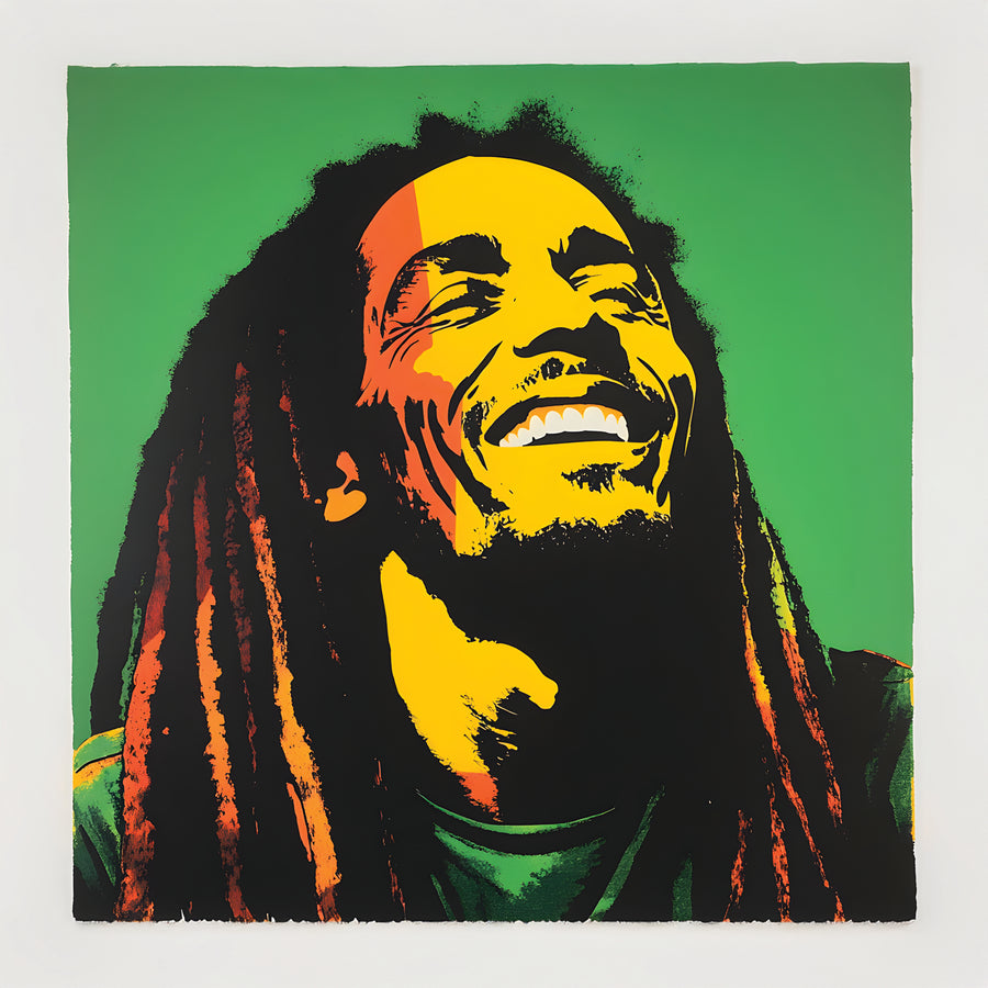 Picture Bob Marley Reggae Icon - Modern Wall Frame