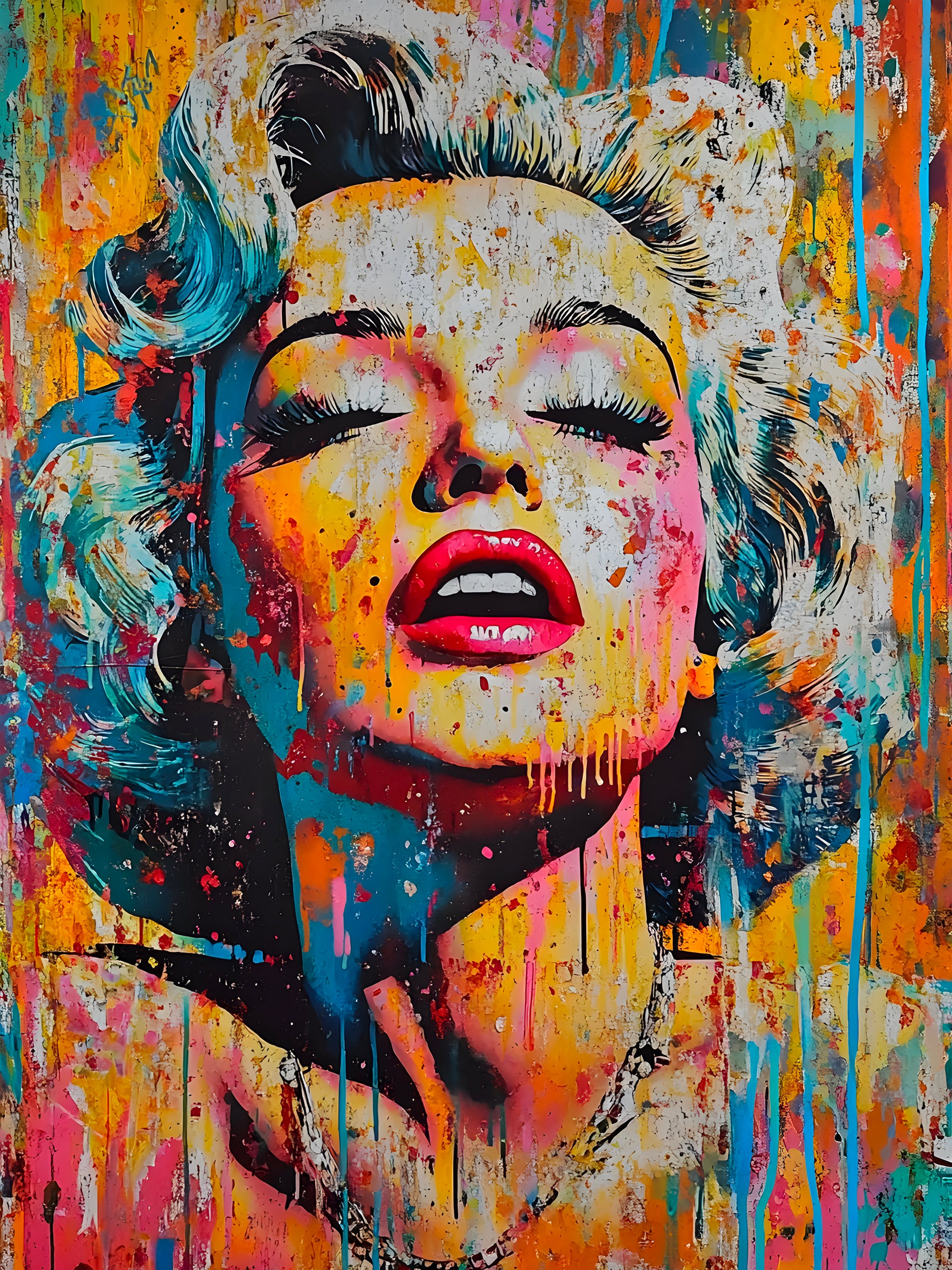 Tableau Marilyn Monroe - Color Splash - Fabulartz.fr