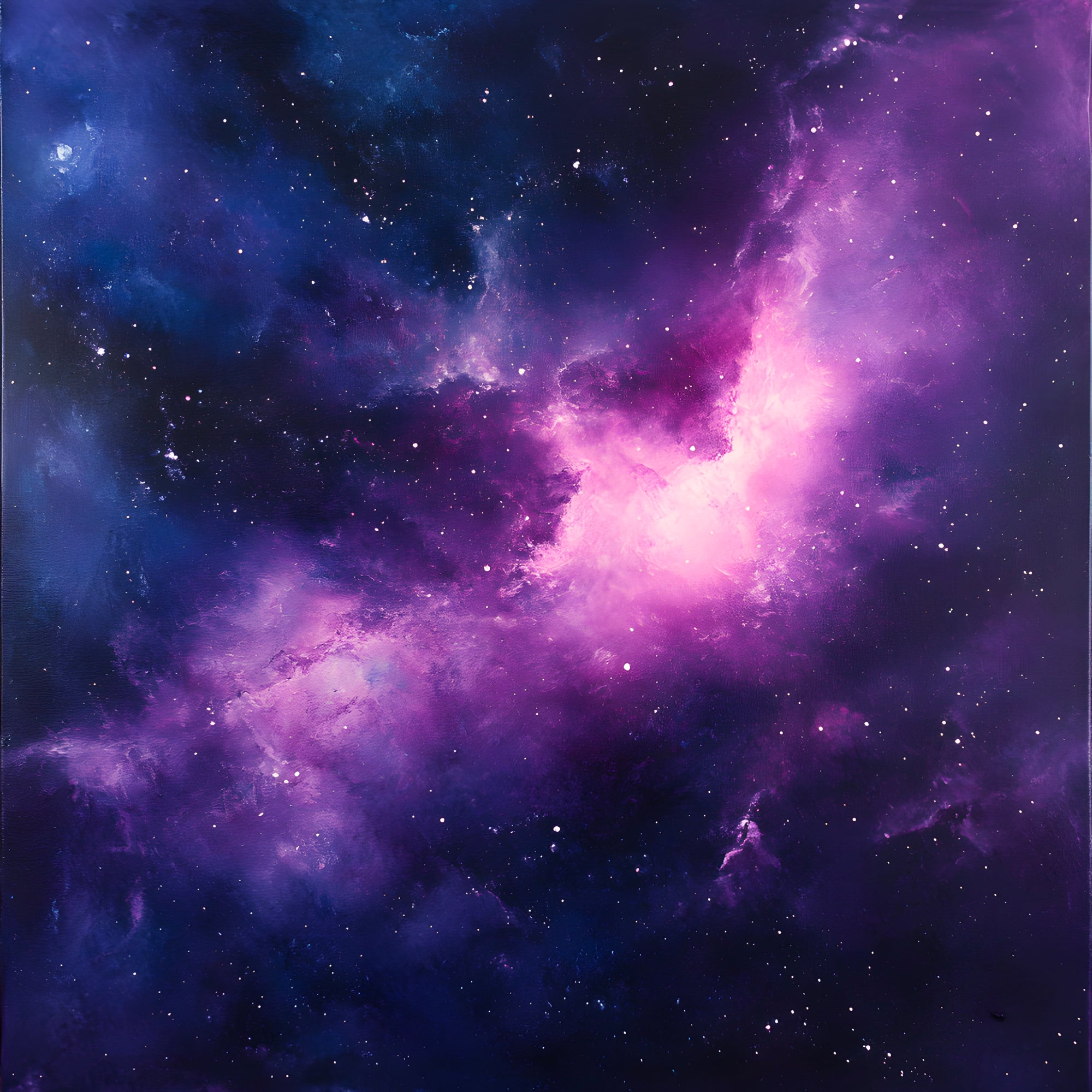 Tableau Espace Nébuleuse Violette - Décoration Murale Design - Fabulartz.fr