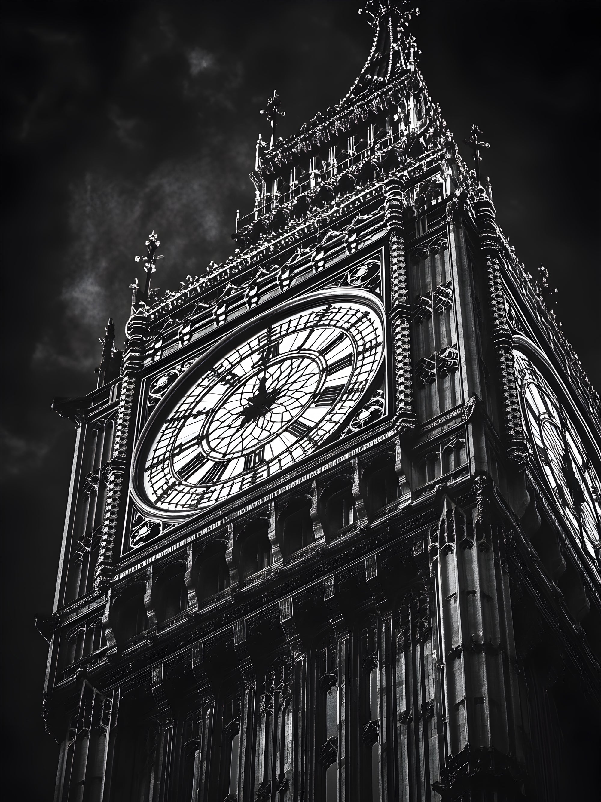 Tableau Londres Big Ben Gros Plan - Cadre Mural Design - Fabulartz.fr