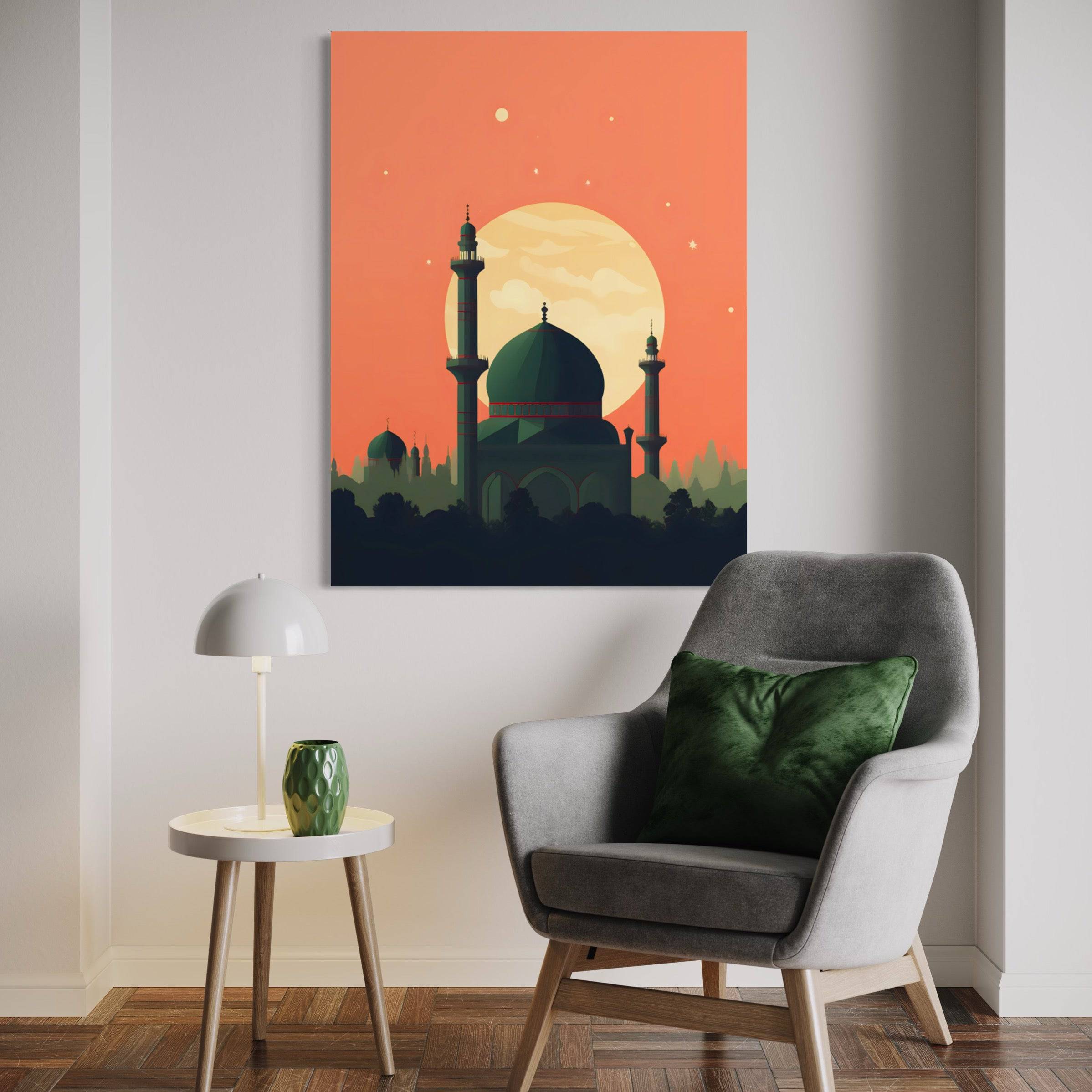 La Magie d'une Nuit Étoilée au-dessus des Dômes - Tableau Oriental - Fabulartz.fr