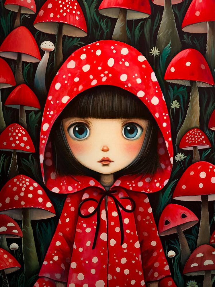 Tableau Enfant La Petite Protectrice Des Bois - Décoration Murale Magique