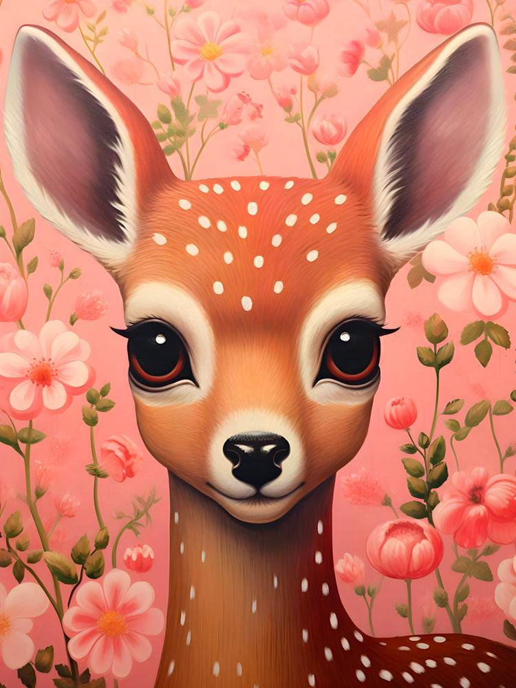 Le Faon et le Ballet des Fleurs - Tabelau Enfant - Fabulartz.fr