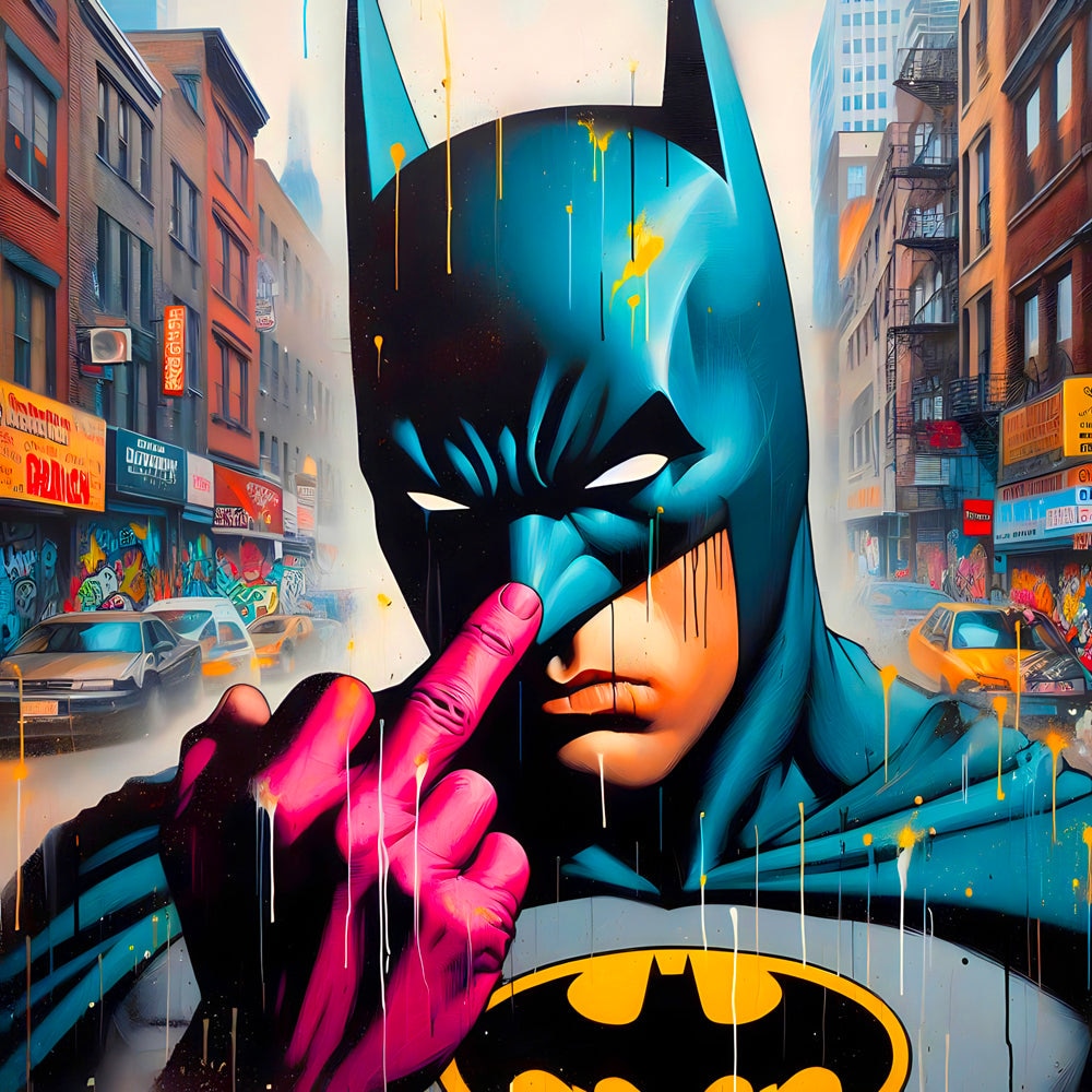 Le Vigilant de Gotham - Tableau Pop Art - Fabulartz.fr