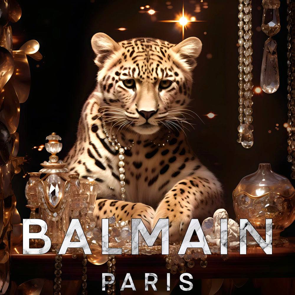 Leopard Dreamscape - Tableau Luxe Balmain Félin - Fabulartz.fr 