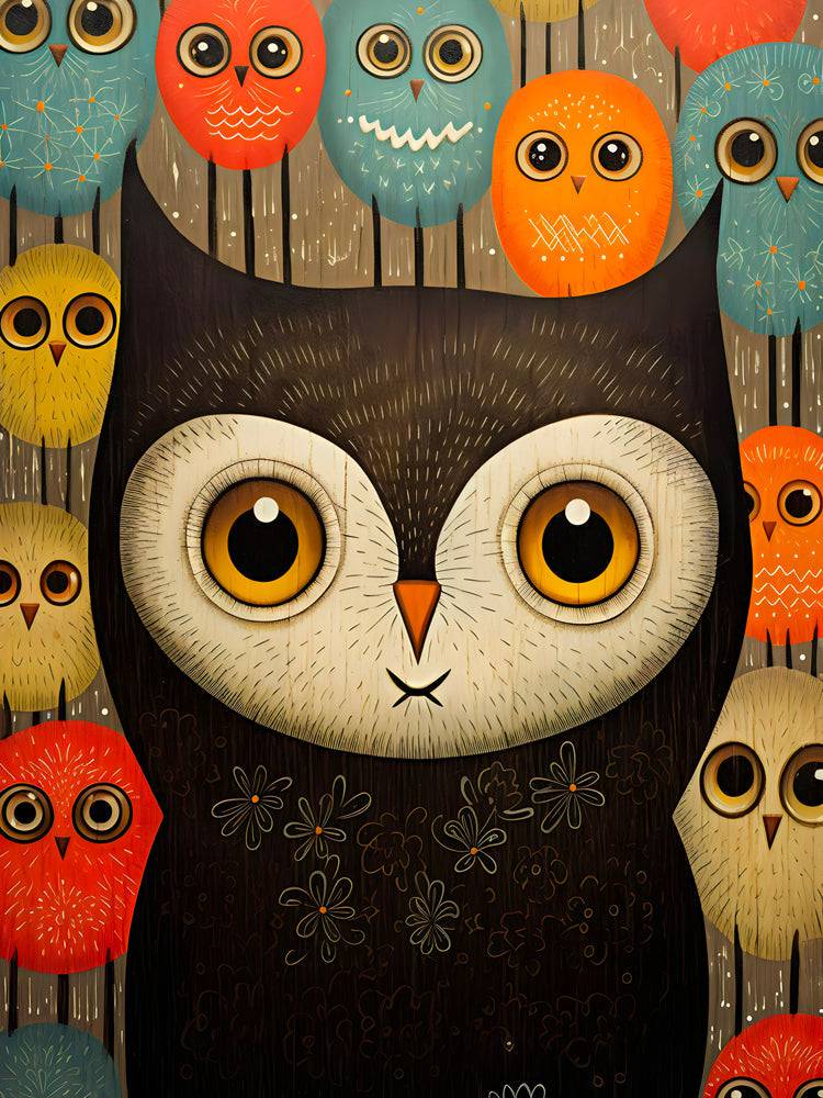 Tableau Enfant Les Yeux De La Forêt - Décoration Murale Captivante