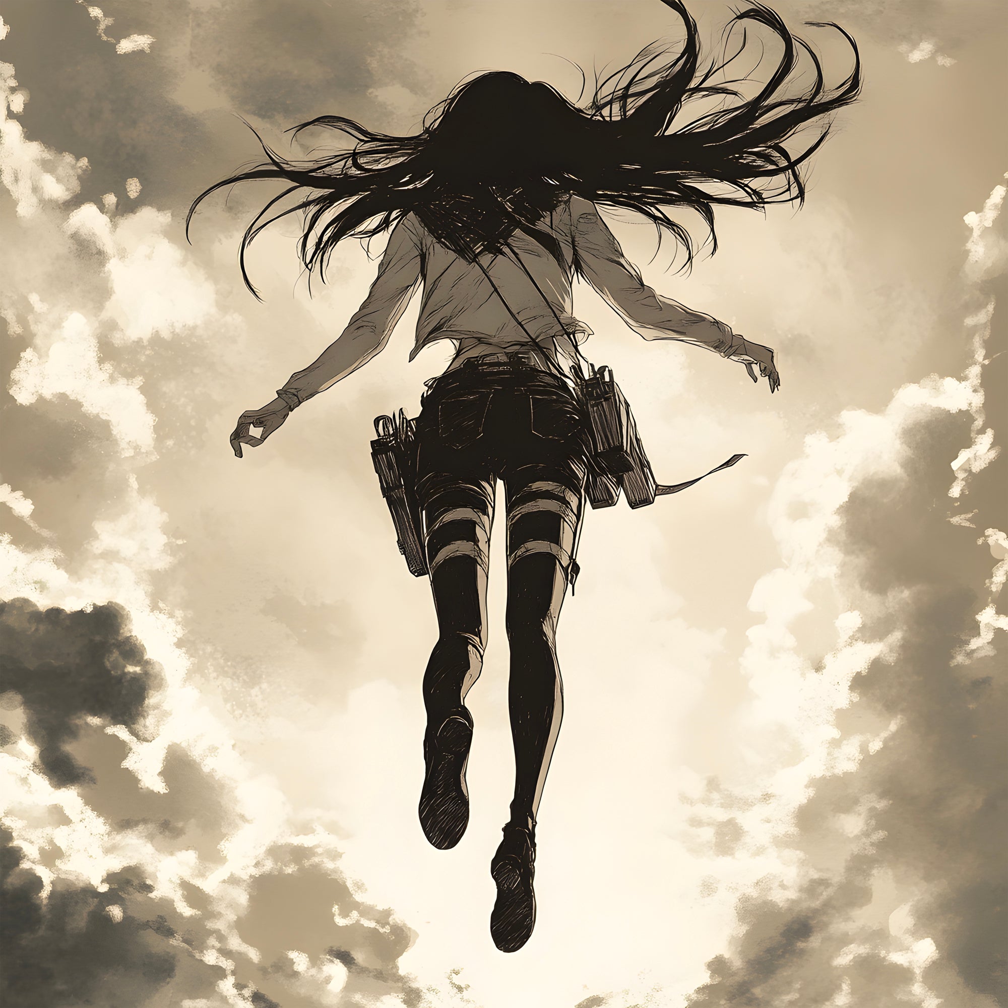 Tableau Attaque Des Titans L’Envol Du Héros - Décoration Murale - Fabulartz.fr