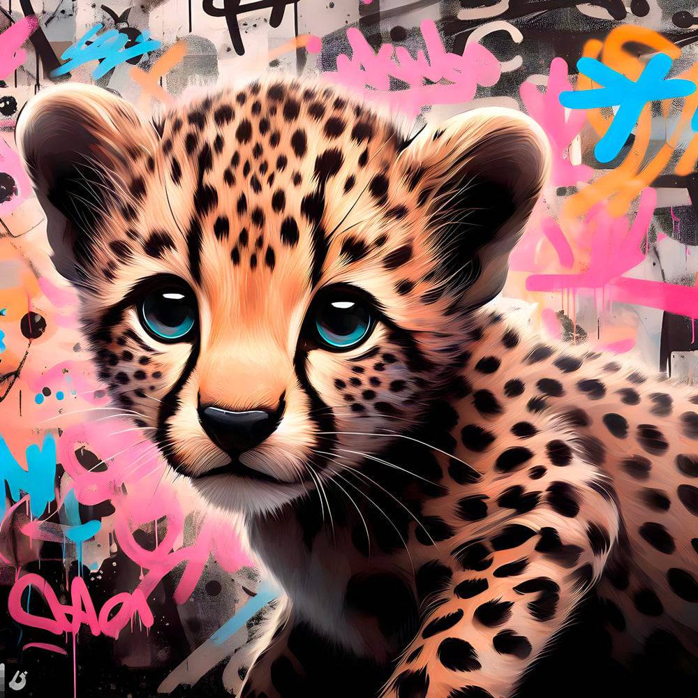 Little Guépard - Tableau Enfant - Fabulartz.fr