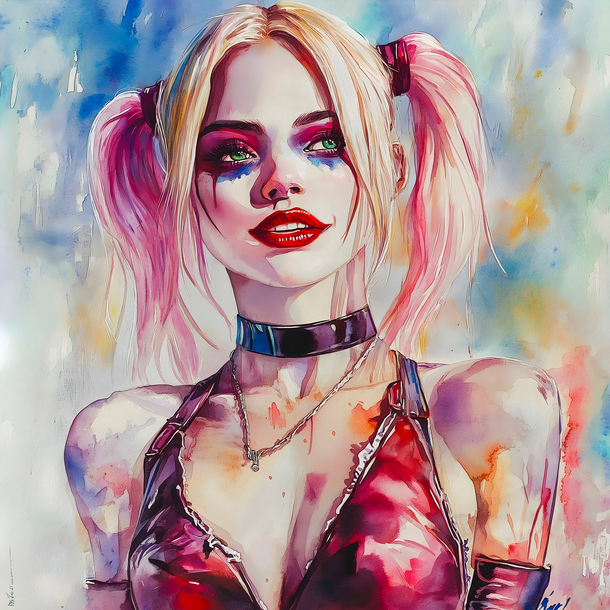 Tableau Harley Quinn Pink Power – Cadre Déco Moderne - Fabulartz.fr