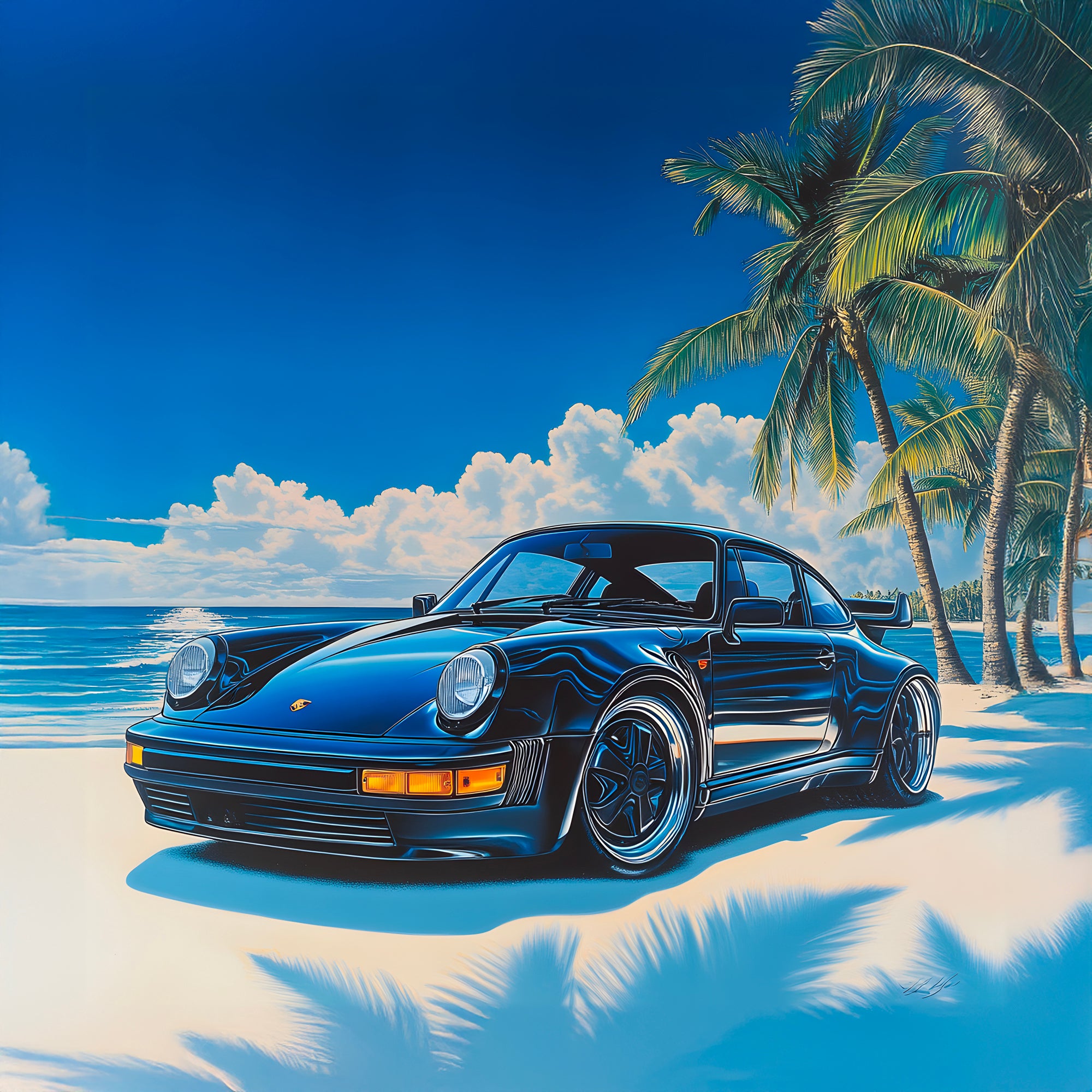 Immagine Porsche 911 Carrera Beach - Decorazione murale moderna