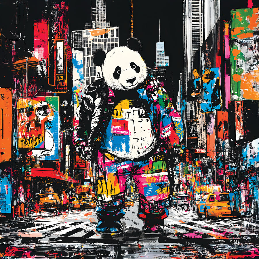 Urban Panda - Decorazione murale di design