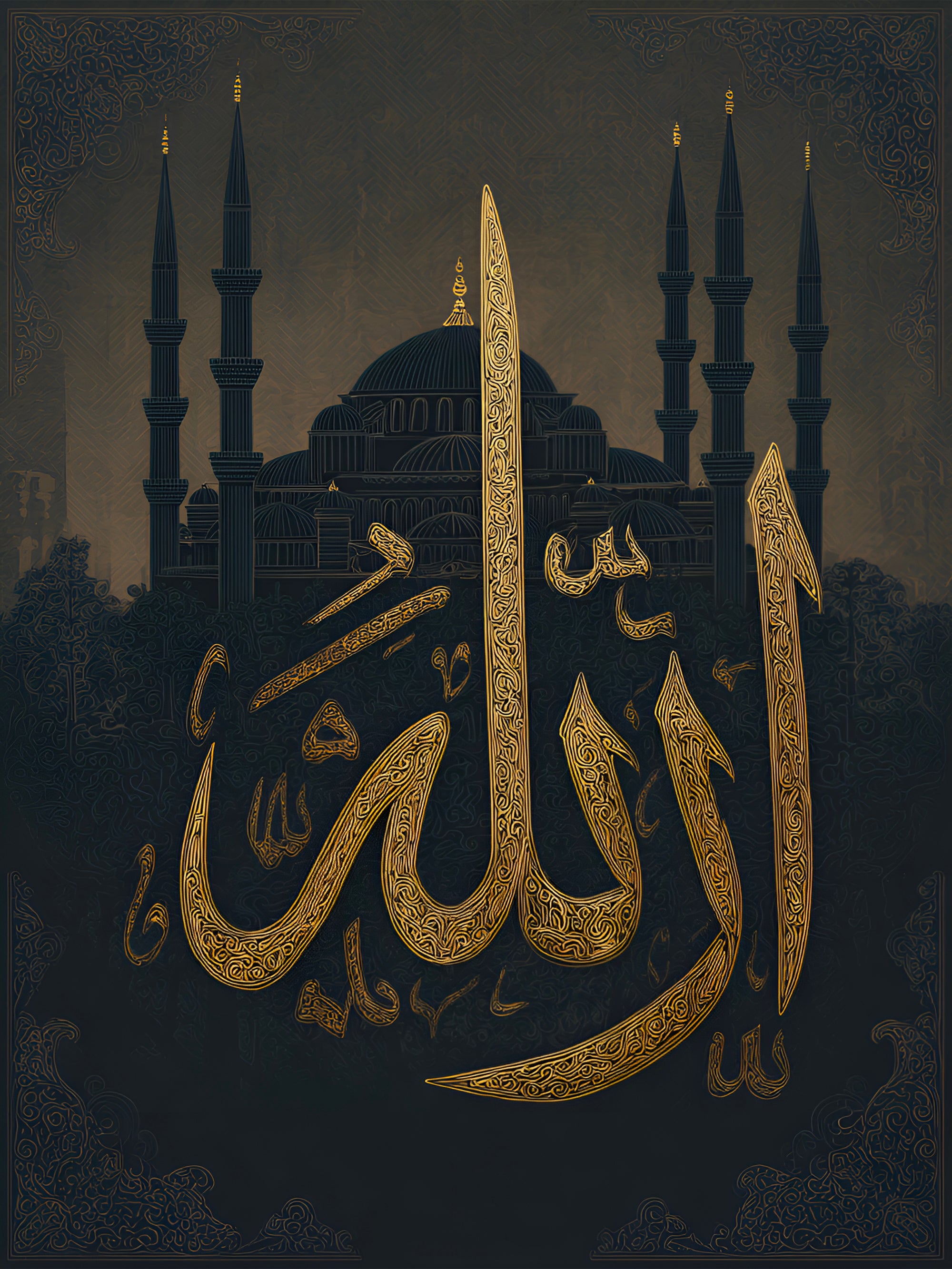 Quadro orientale Pace nel deserto - Decorazione murale serena