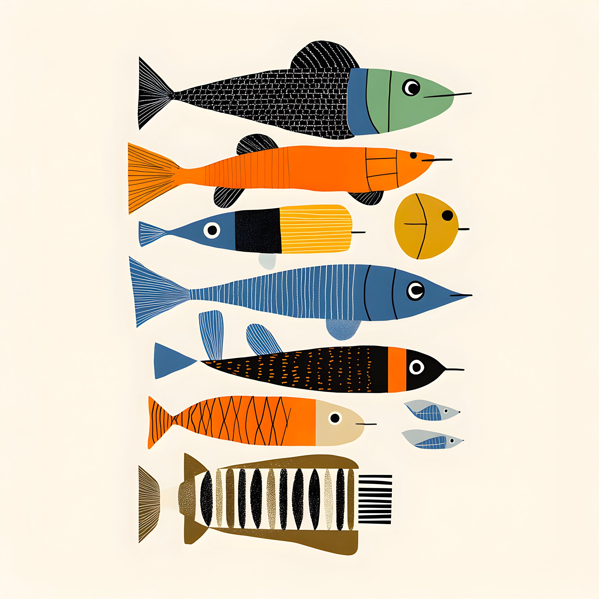 Tableau Abstrait - Rythme des Profondeurs