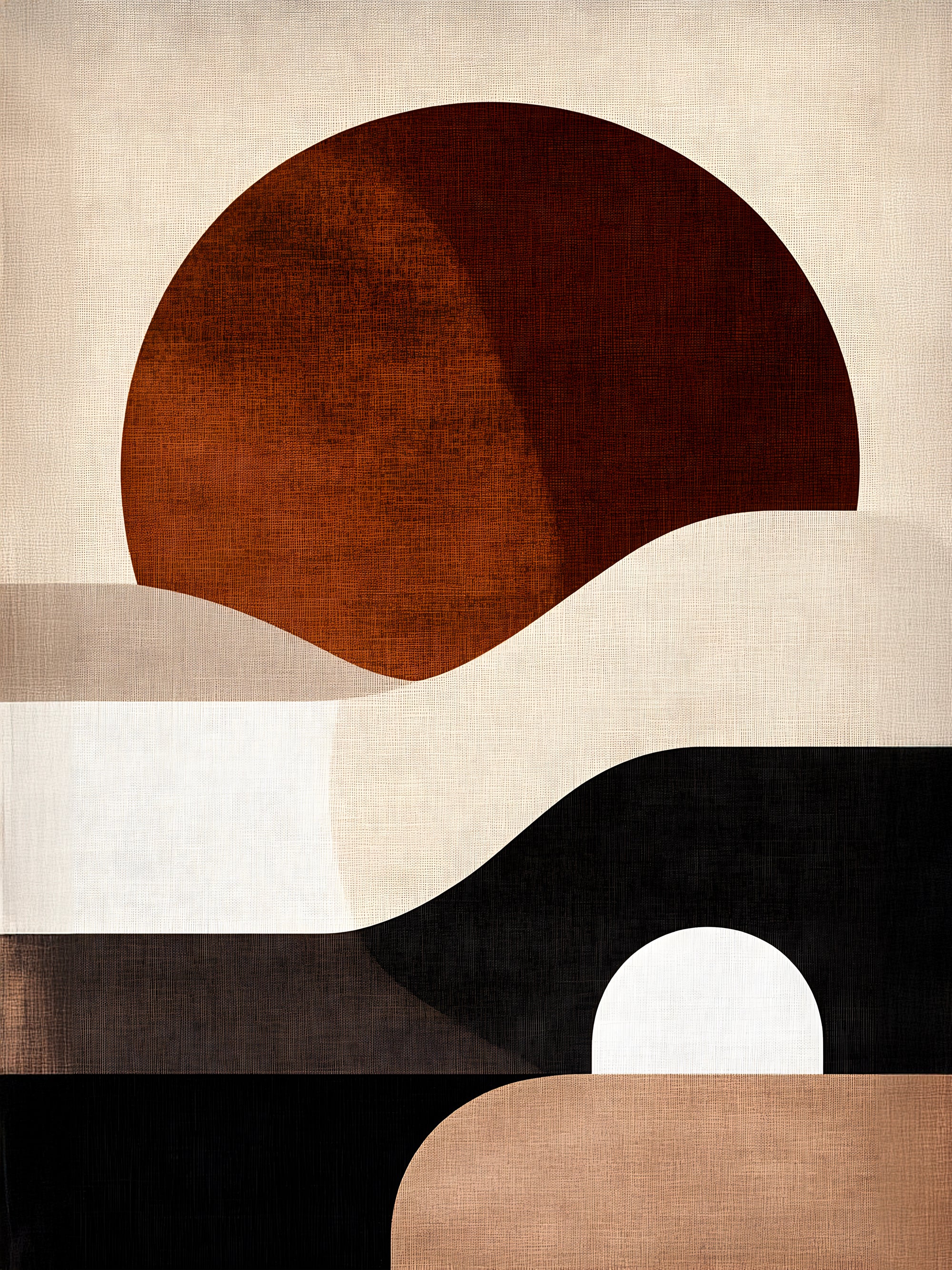 Tableau Abstrait - Coucher Terrestre