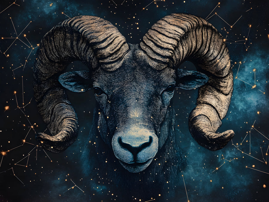 Segno zodiacale Ariete Mistico - Decorazione da parete