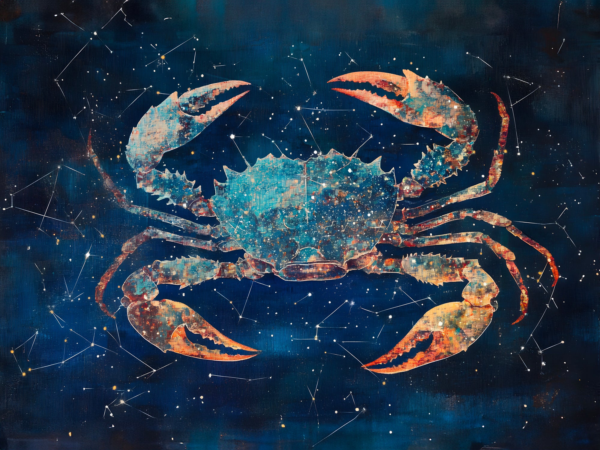 Tableau Signe Astrologique Cancer Sérénité - Décoration Murale - Fabulartz.fr