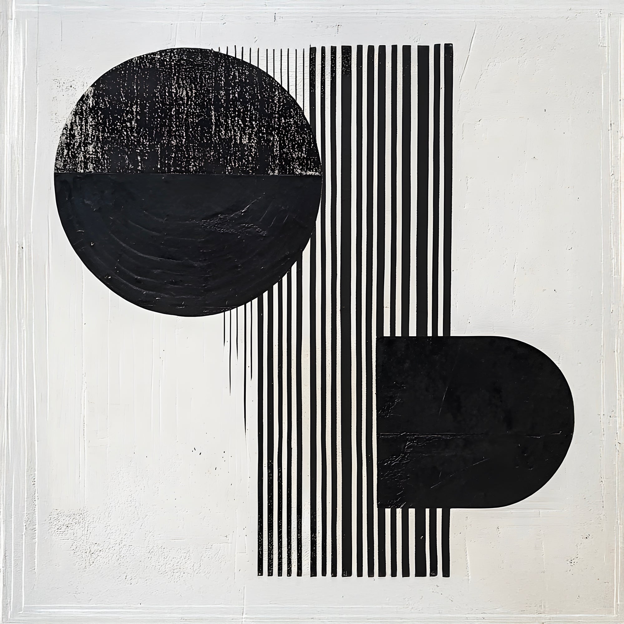 Tableau Abstrait - Harmonie des Opposés