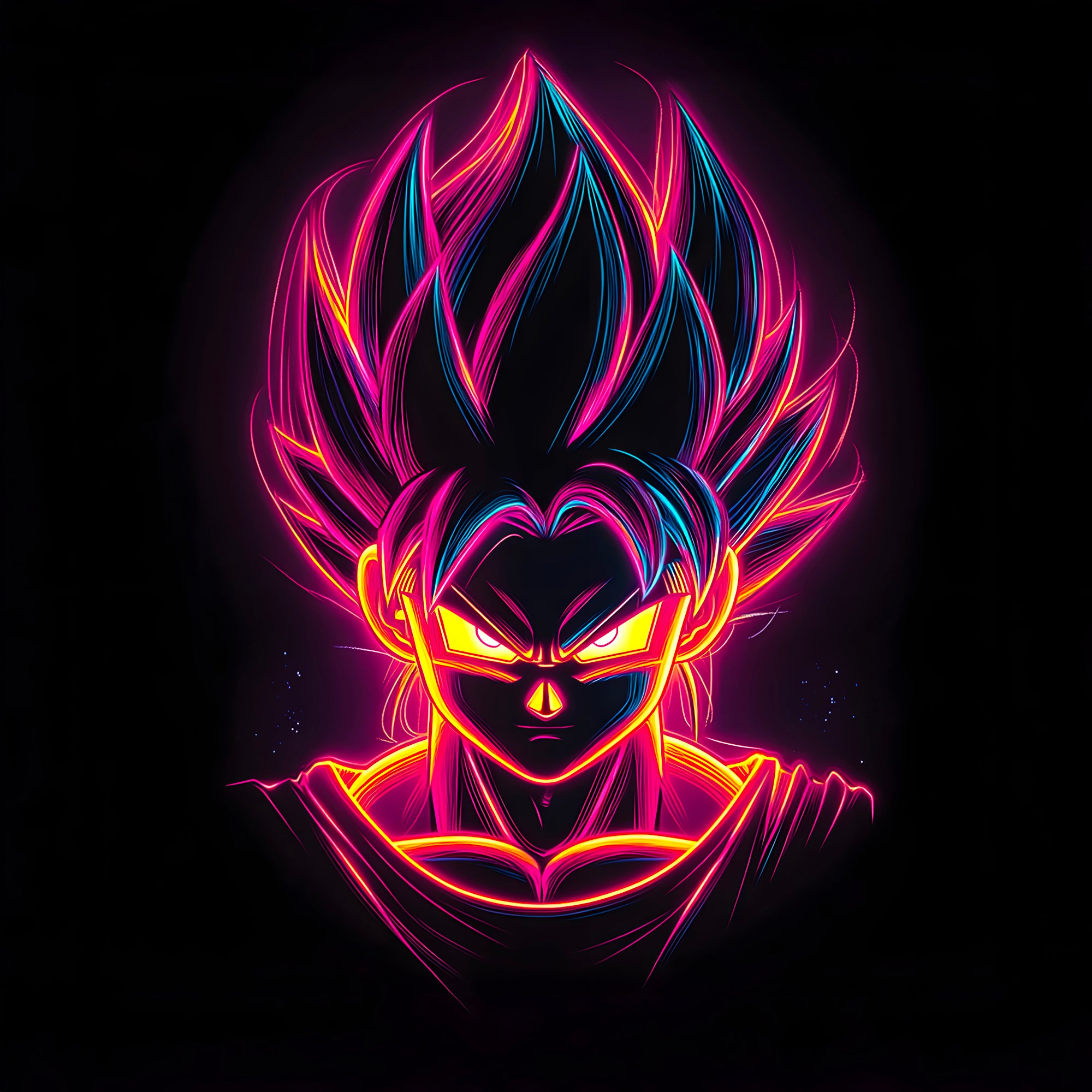 Tableau Dragon Ball Z - Aura du Super Saiyan