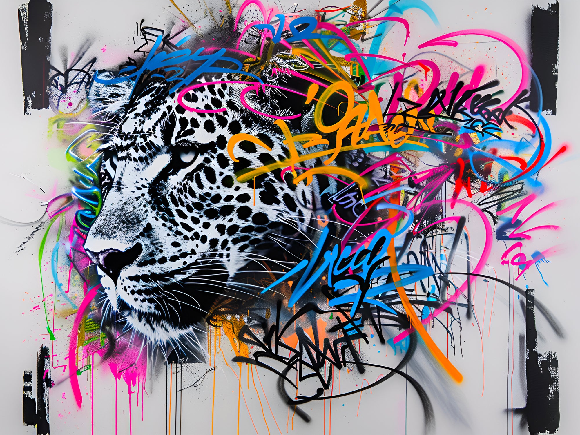 Tableau Wildstyle - Regard de Panthère