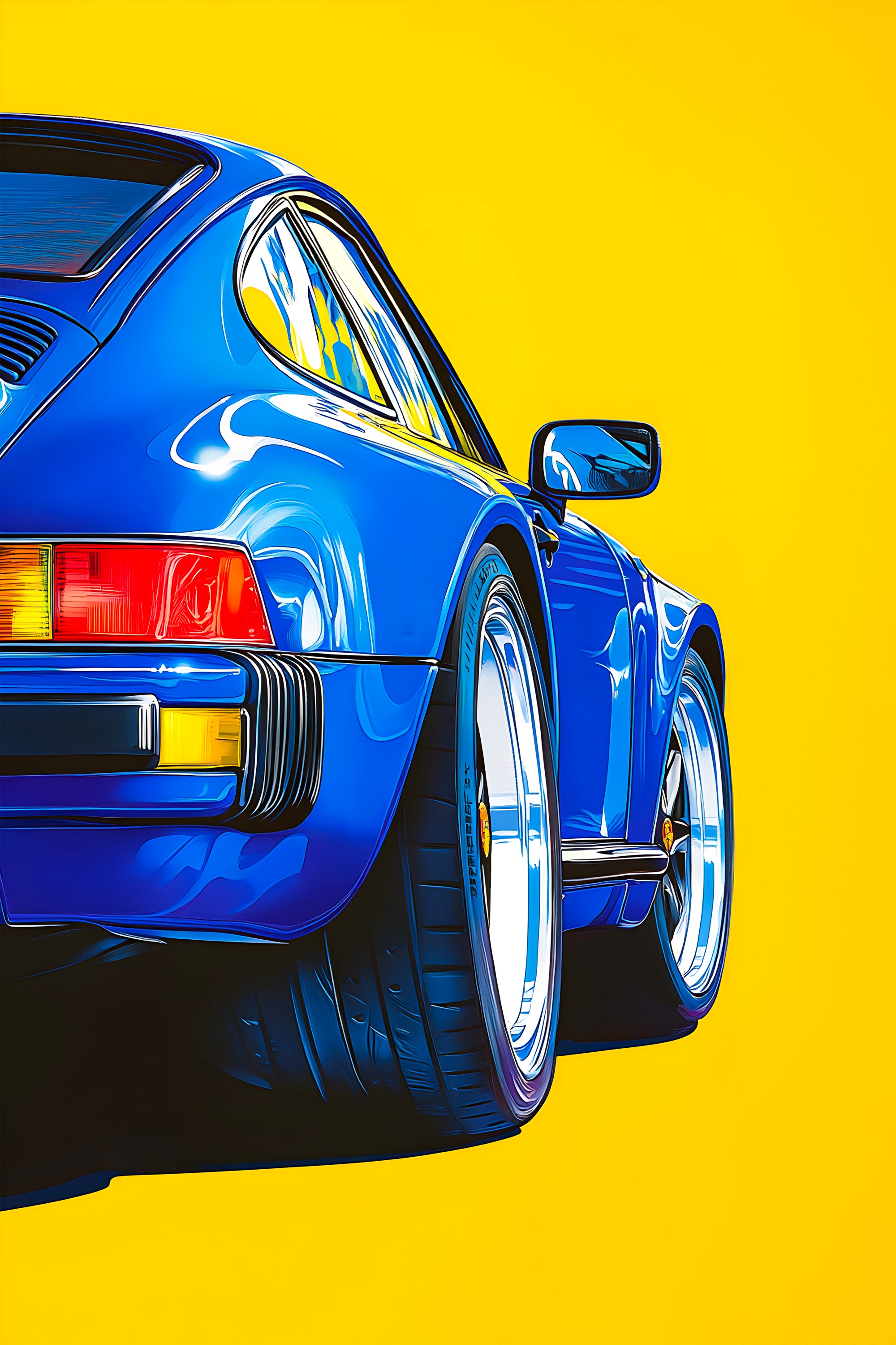 Immagine Porsche 911 Pop Art - Cornice Déco Murale
