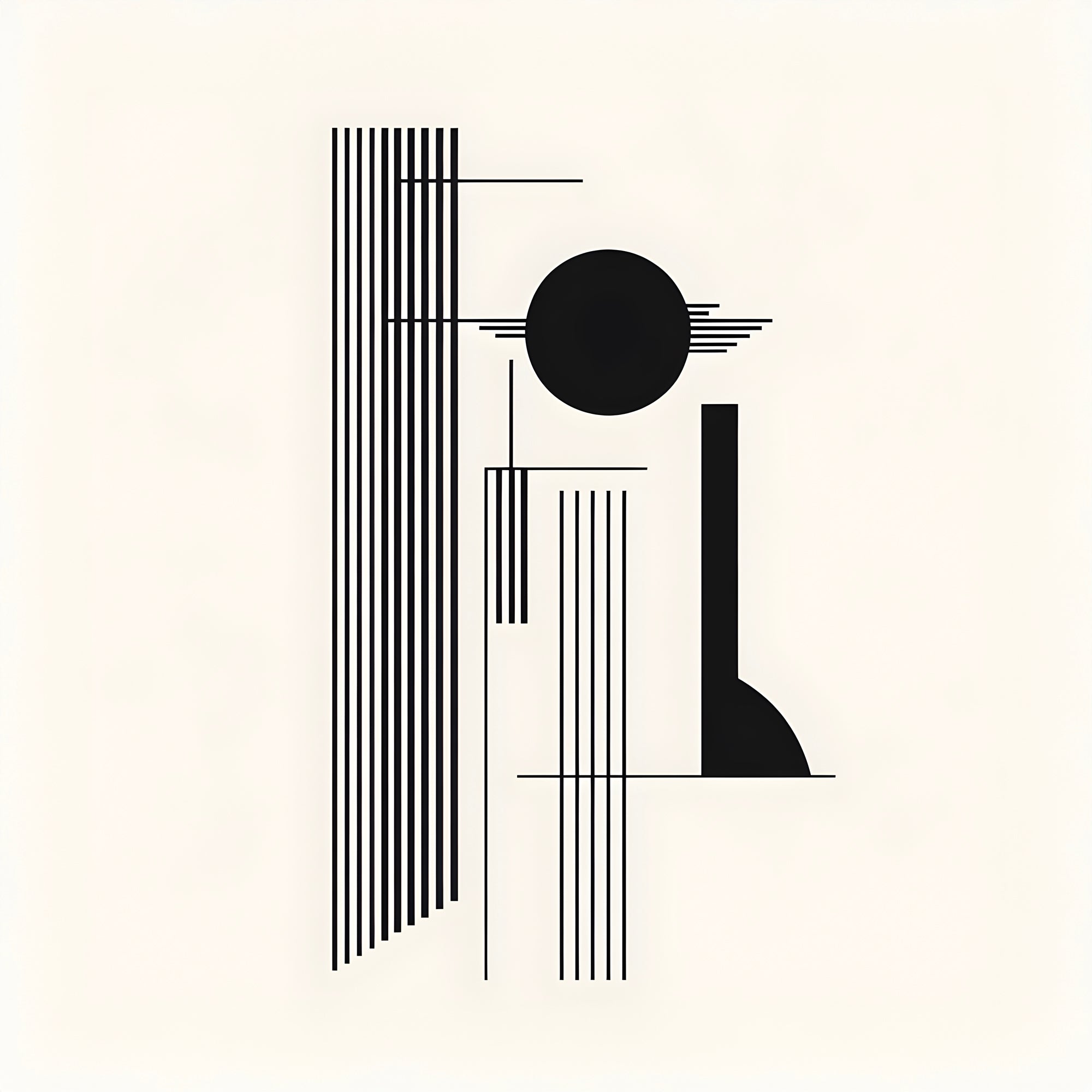 Tableau Abstrait - Rythme Urbain