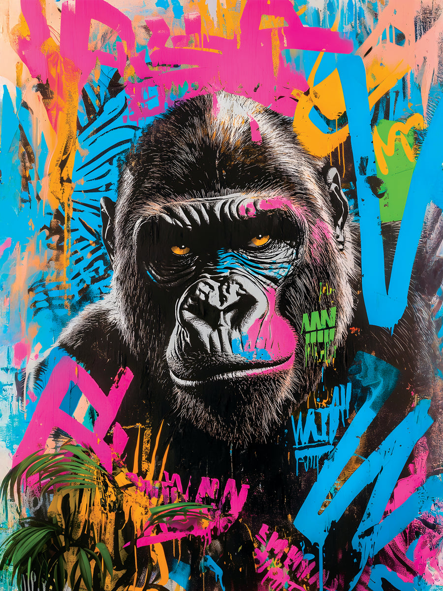 Pittura Gorilla Artist - Decorazione Murale Design