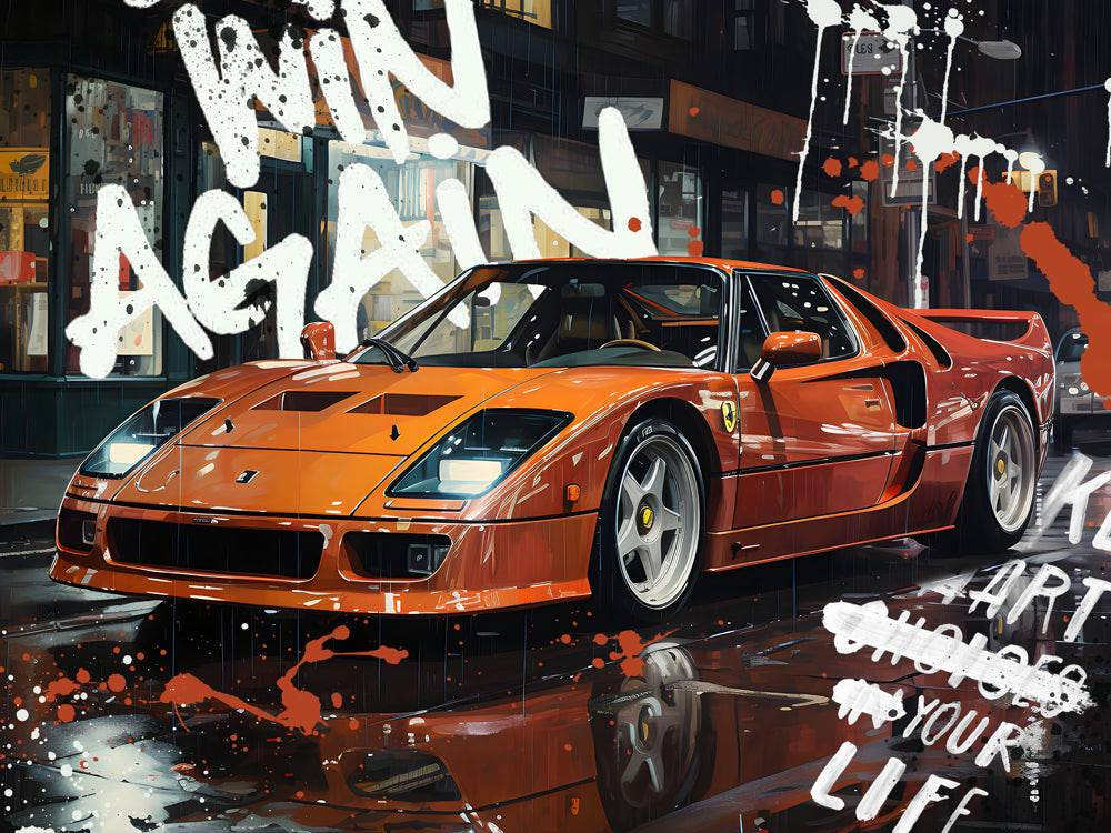 Luxe Elegance - Tableau Pop Art Voiture - Fabulartz.fr