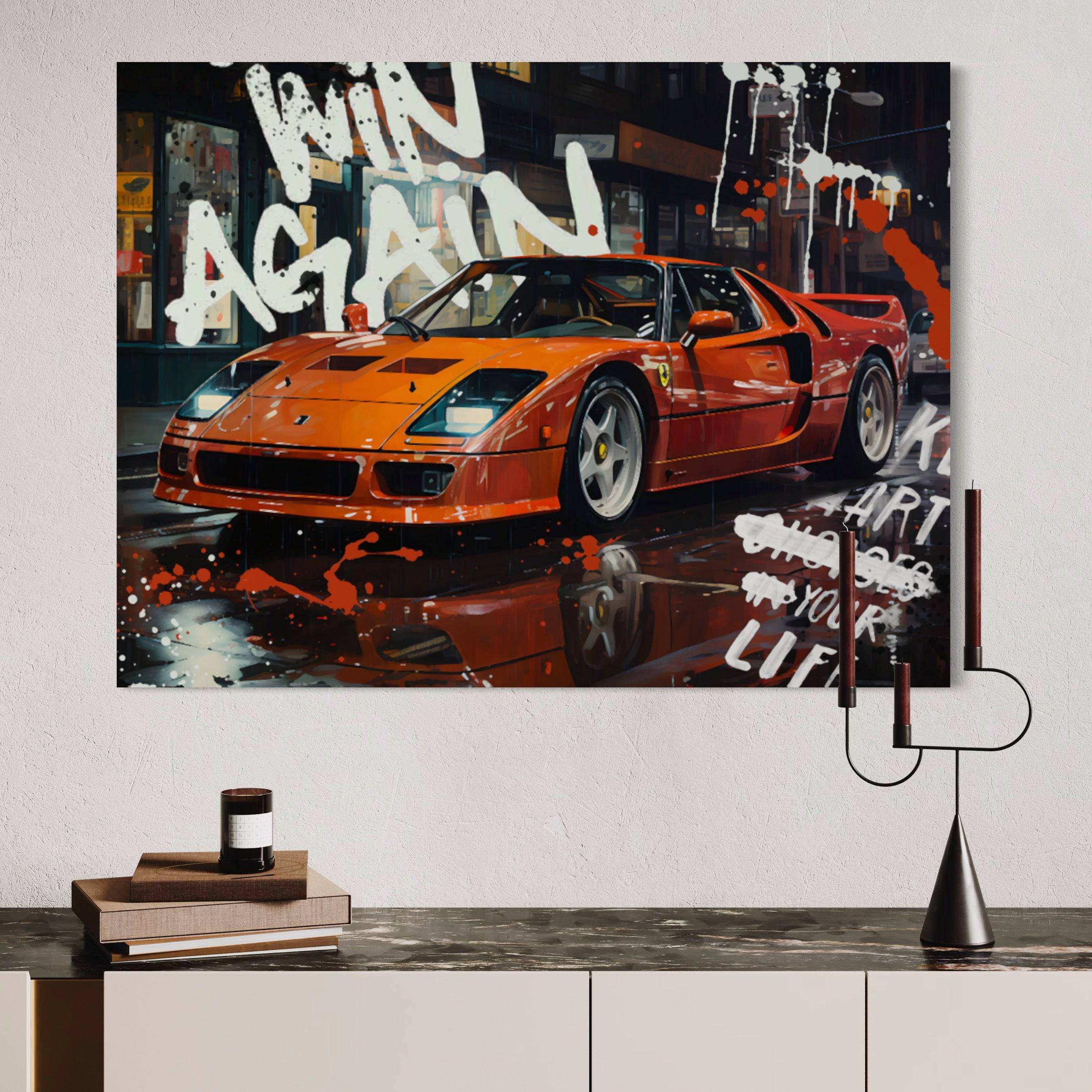 Luxe Elegance - Tableau Pop Art Voiture - Fabulartz.fr 