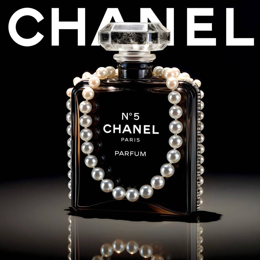Luxury in Monochrome - Tableau Luxe Parfum Chanel - Fabulartz.fr 