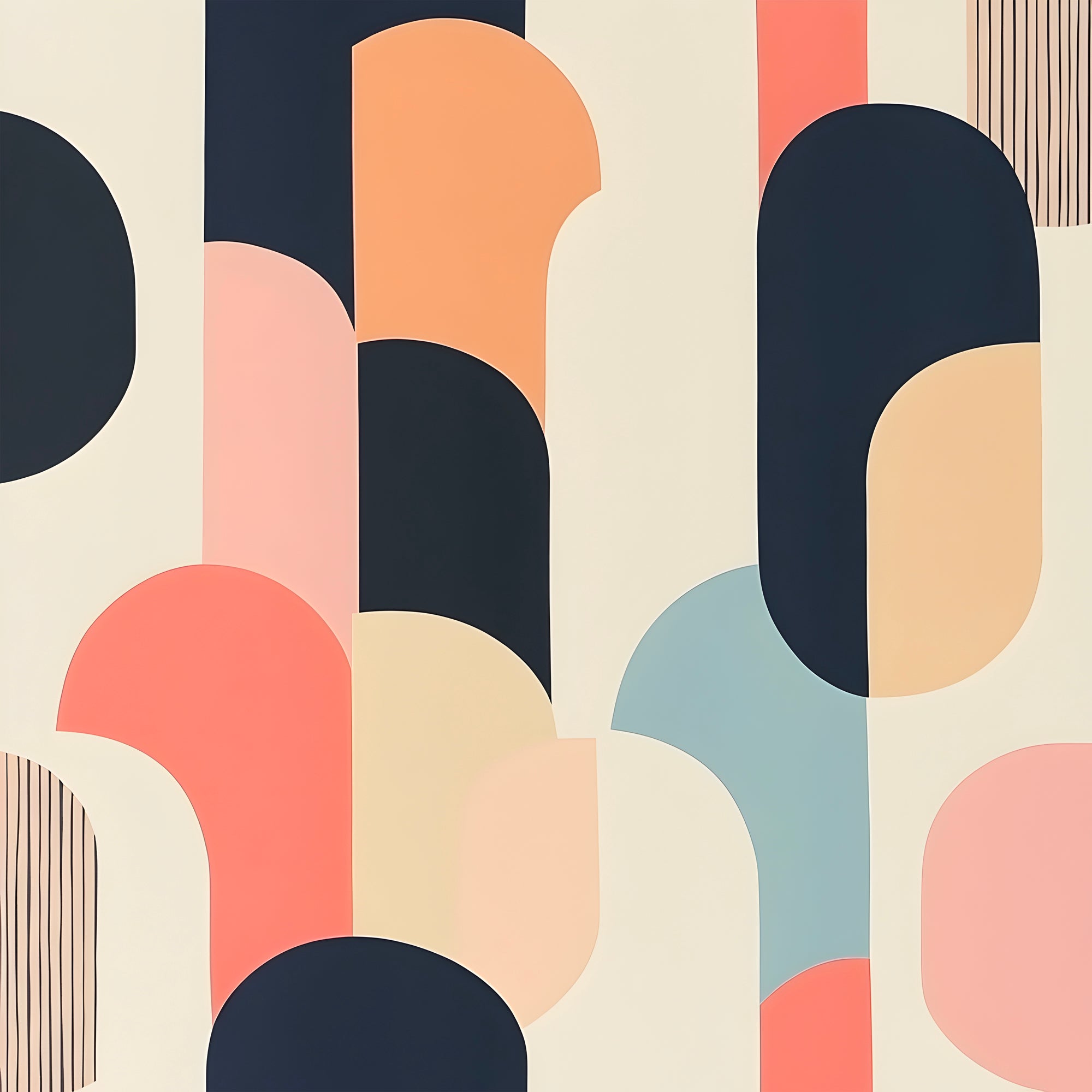 Tableau Abstrait - Rythme des Couleurs