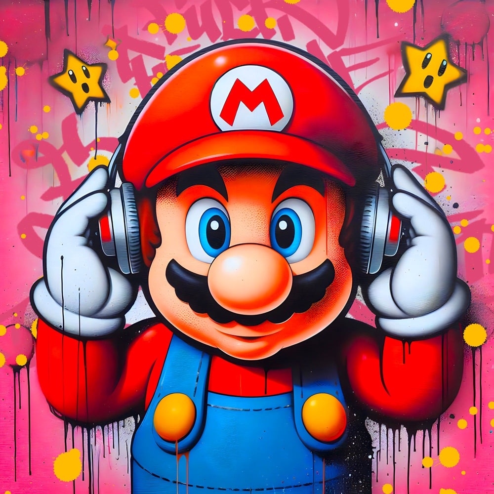 Mario Color - Tableau Pop Art - Fabulartz.fr