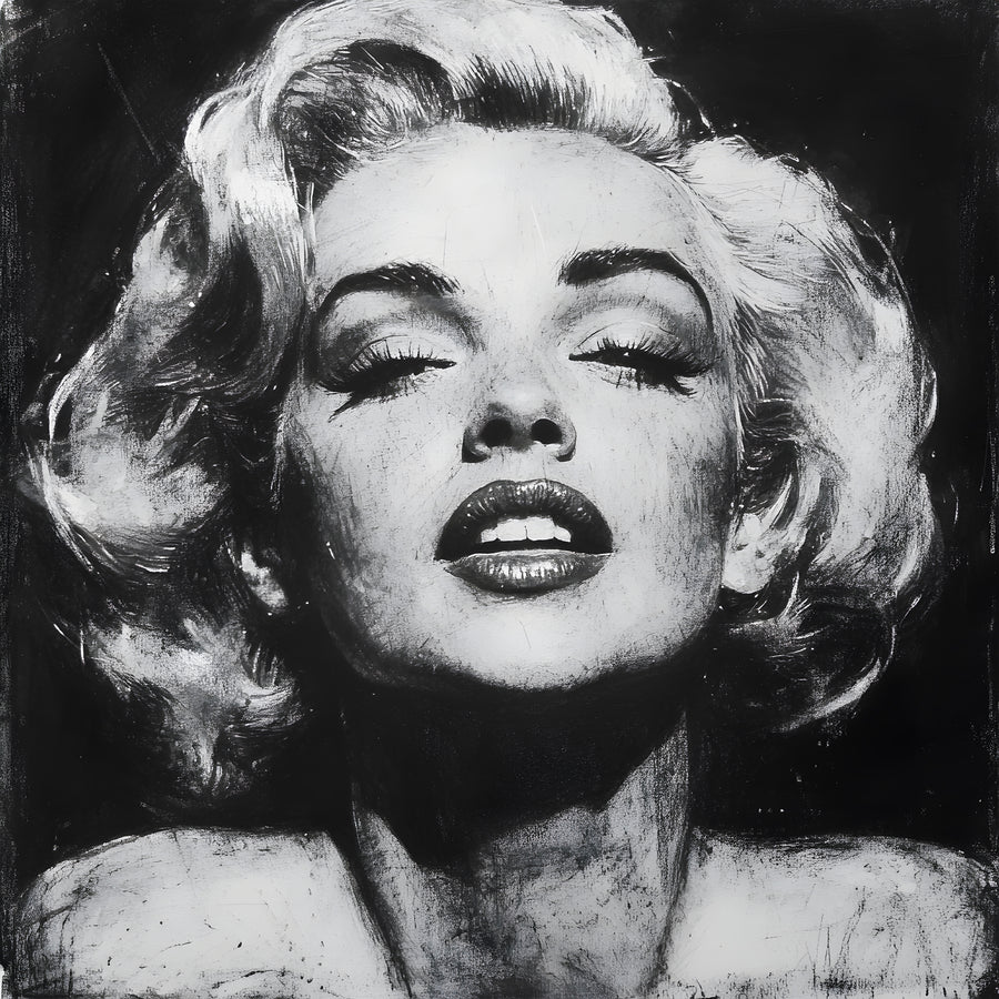 Tableau Marilyn Monroe - Noir et Blanc
