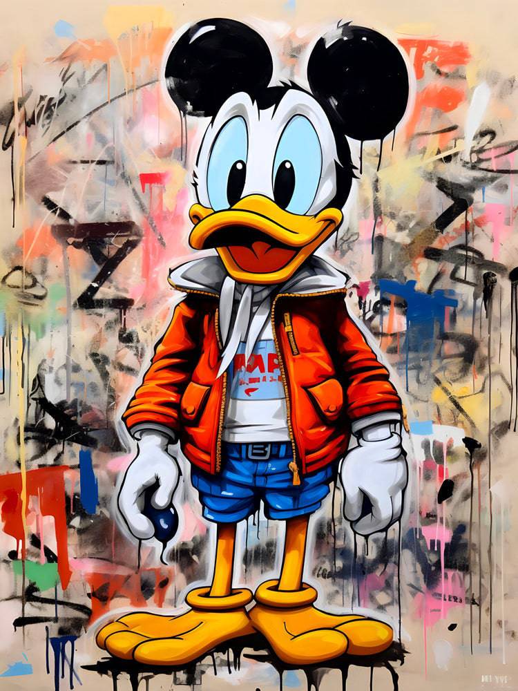 Mickey Duck - Tableau Donald Pop Art - Fabulartz.fr 
