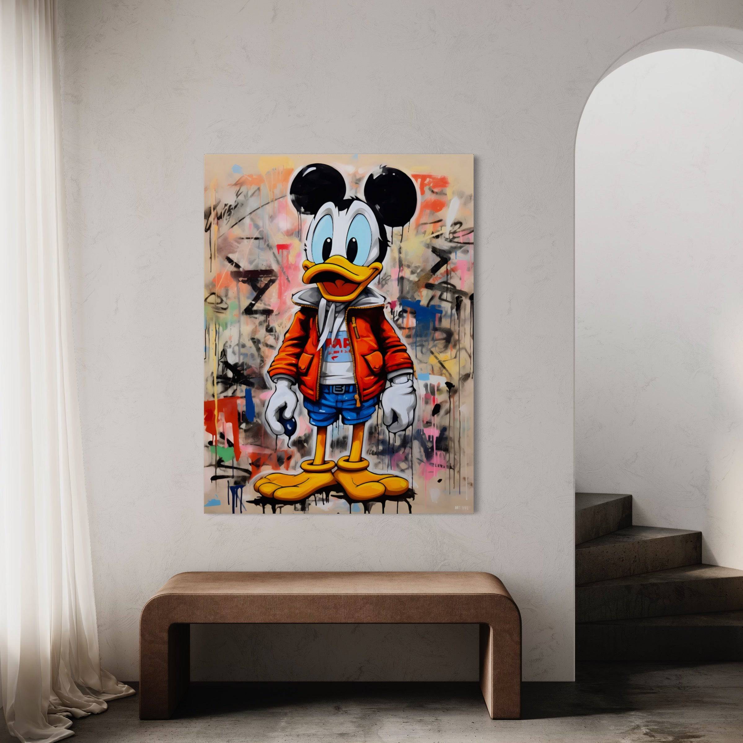 Mickey Duck - Tableau Donald Pop Art - Fabulartz.fr 