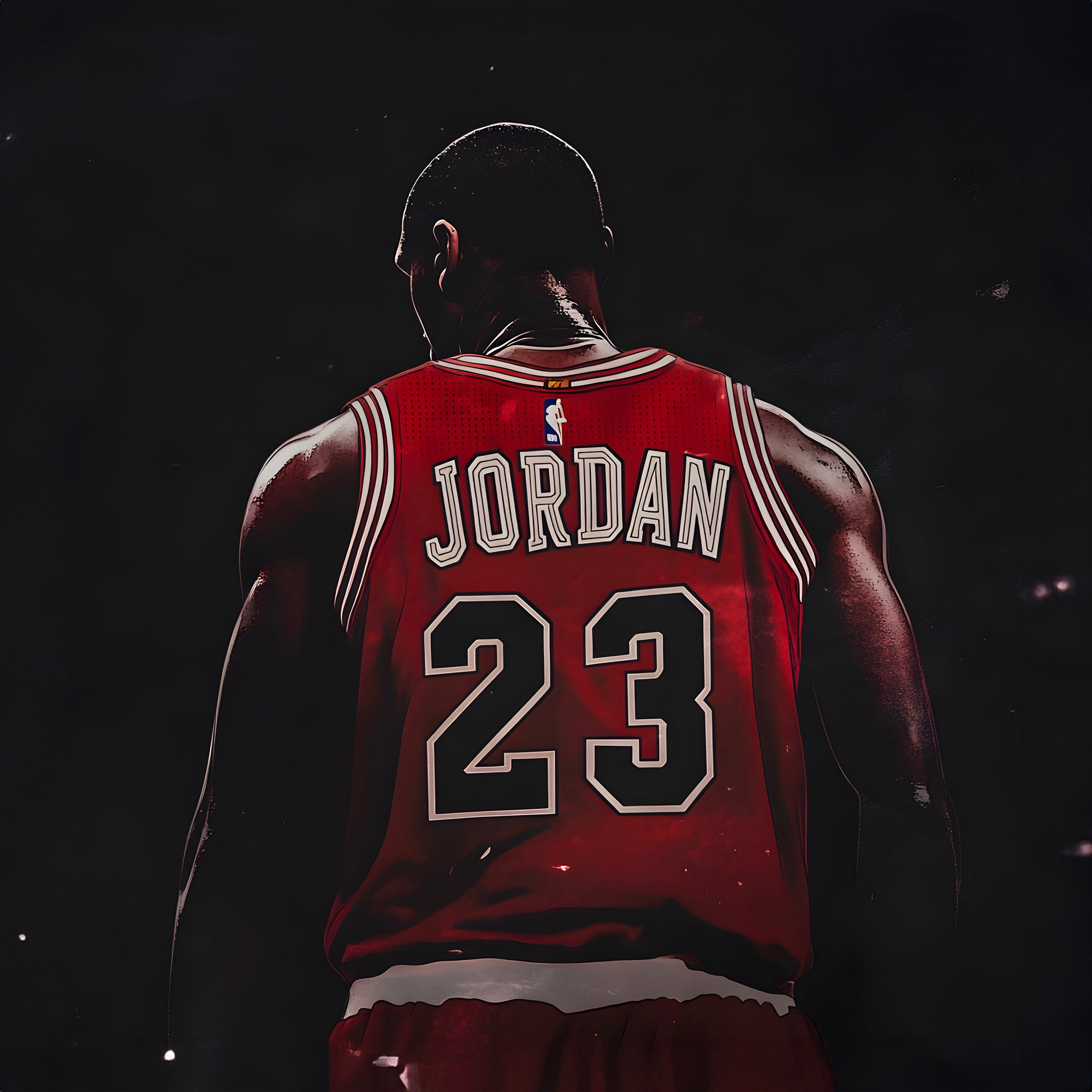 Tableau NBA Michael Jordan Dos – Déco Murale Classique - Fabulartz.fr